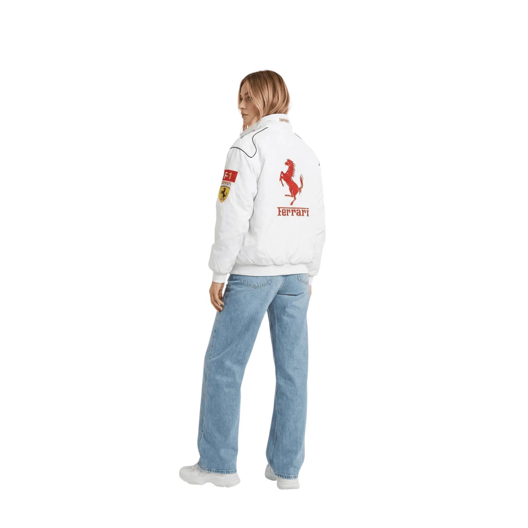Ferrari F1 Vintage Racing Jacket - White Edition image 4