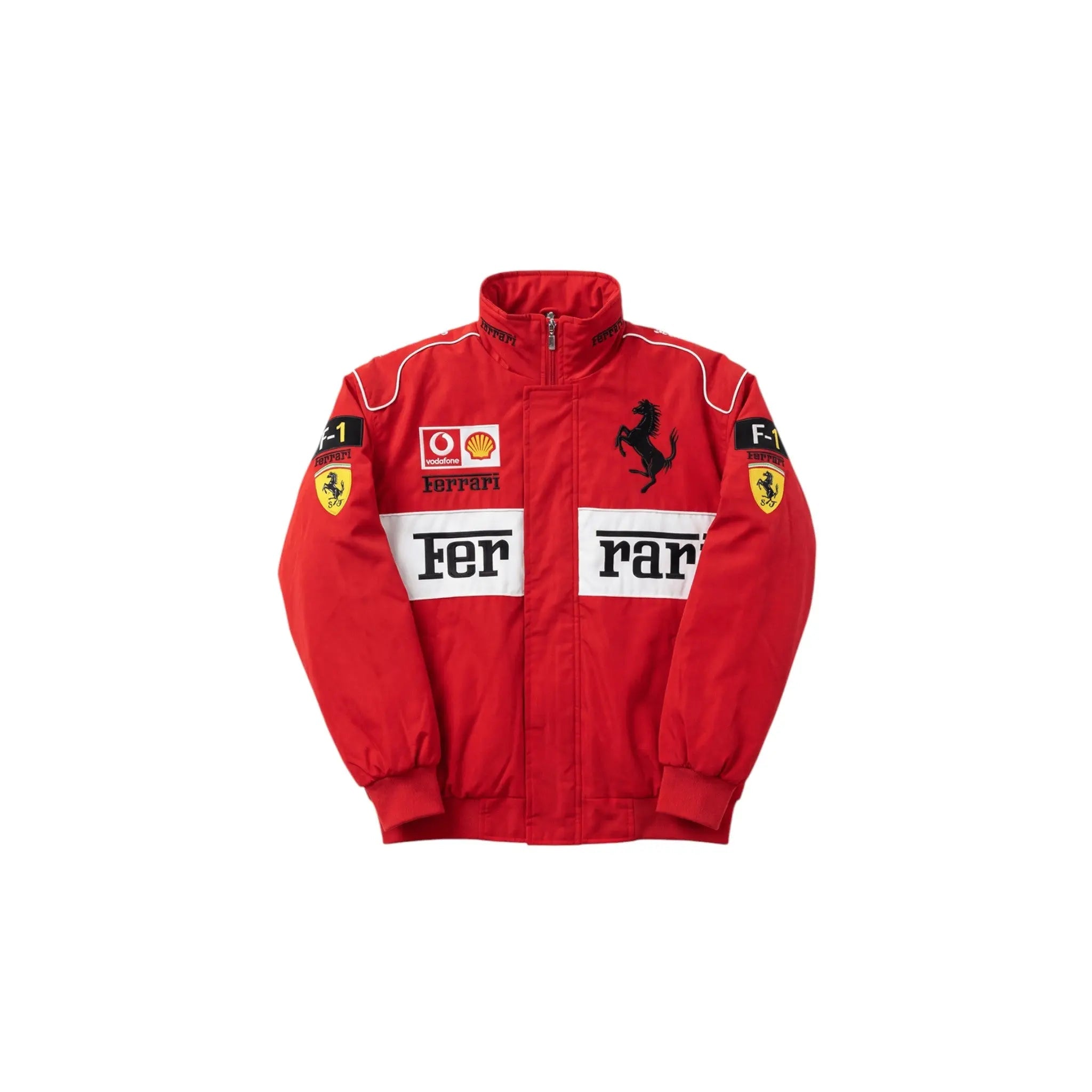 Ferrari F1 Vintage Racing Jacket – White ZipCover Edition image 1