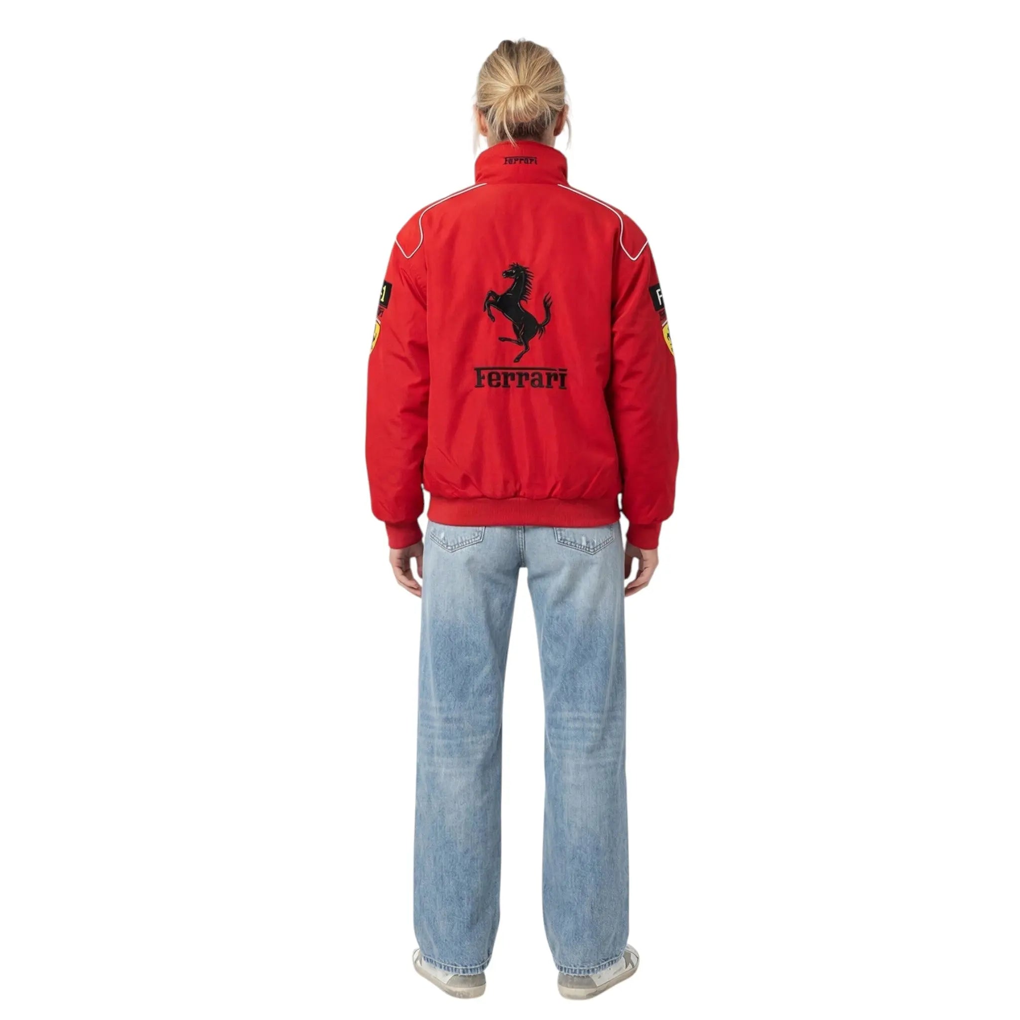 Ferrari F1 Vintage Racing Jacket – White ZipCover Edition image 3