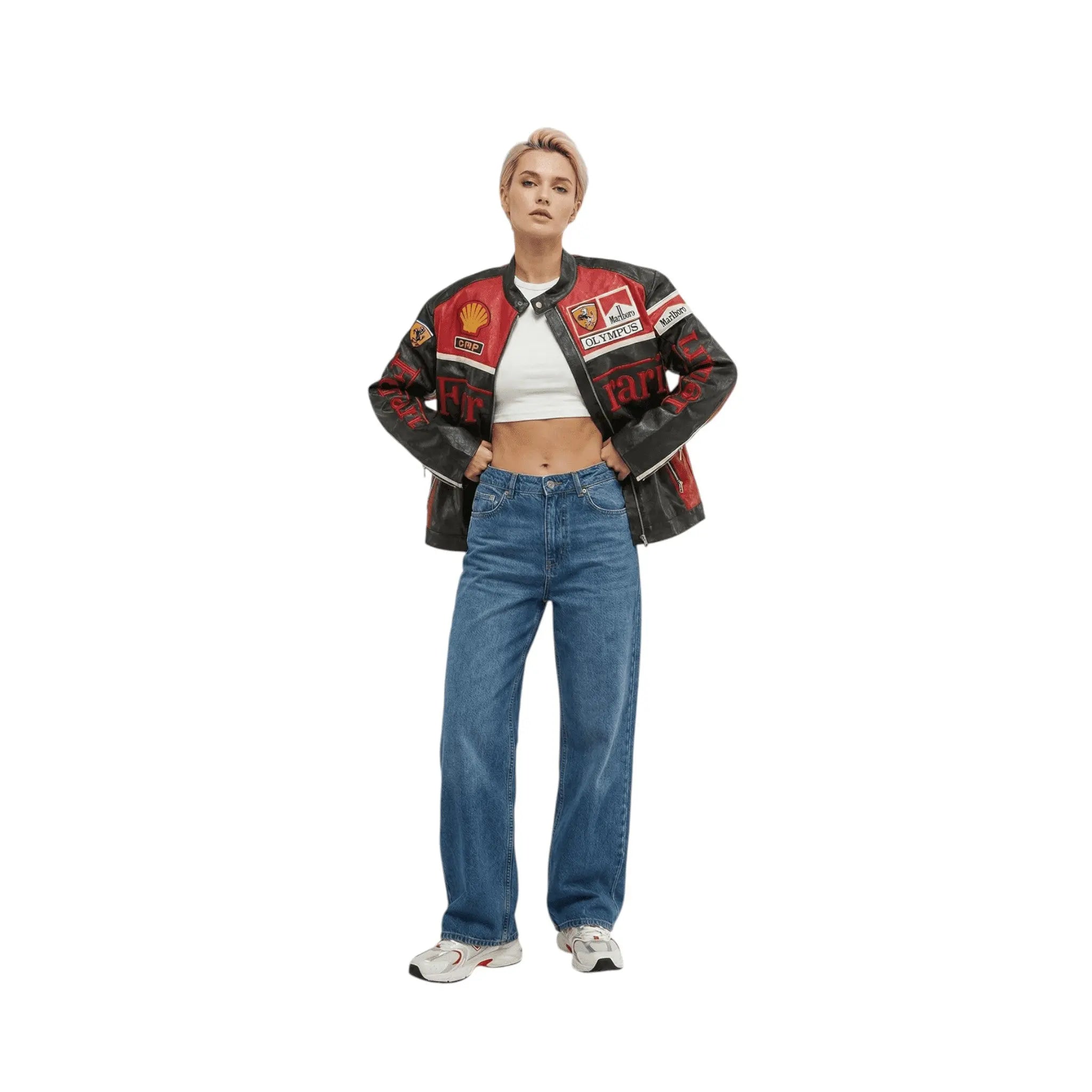 Ferrari F1 Vintage Racing Leather Jacket - Olympus Edition image 3