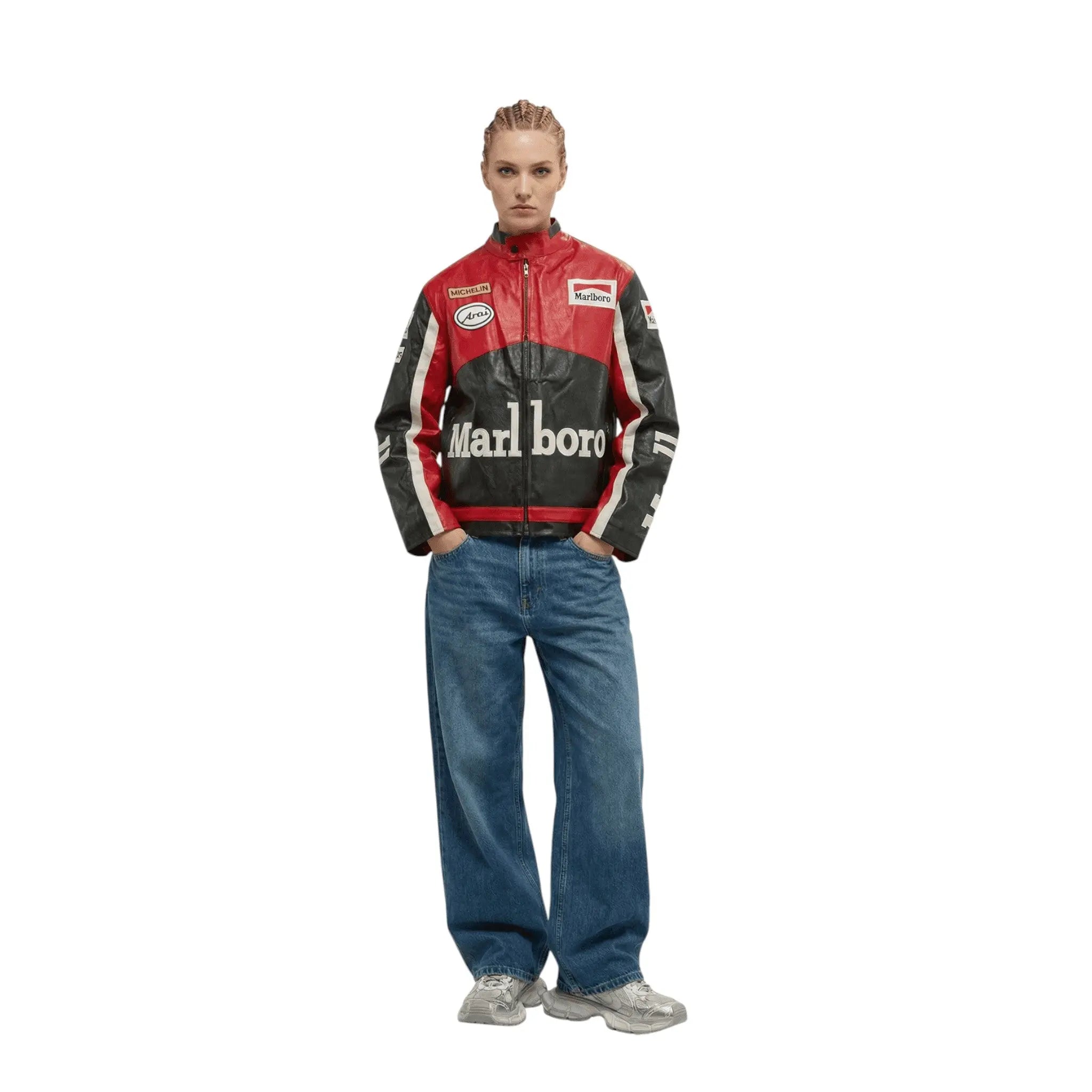 Marlboro Vintage Racing Leather Jacket - Classic Edition image 3