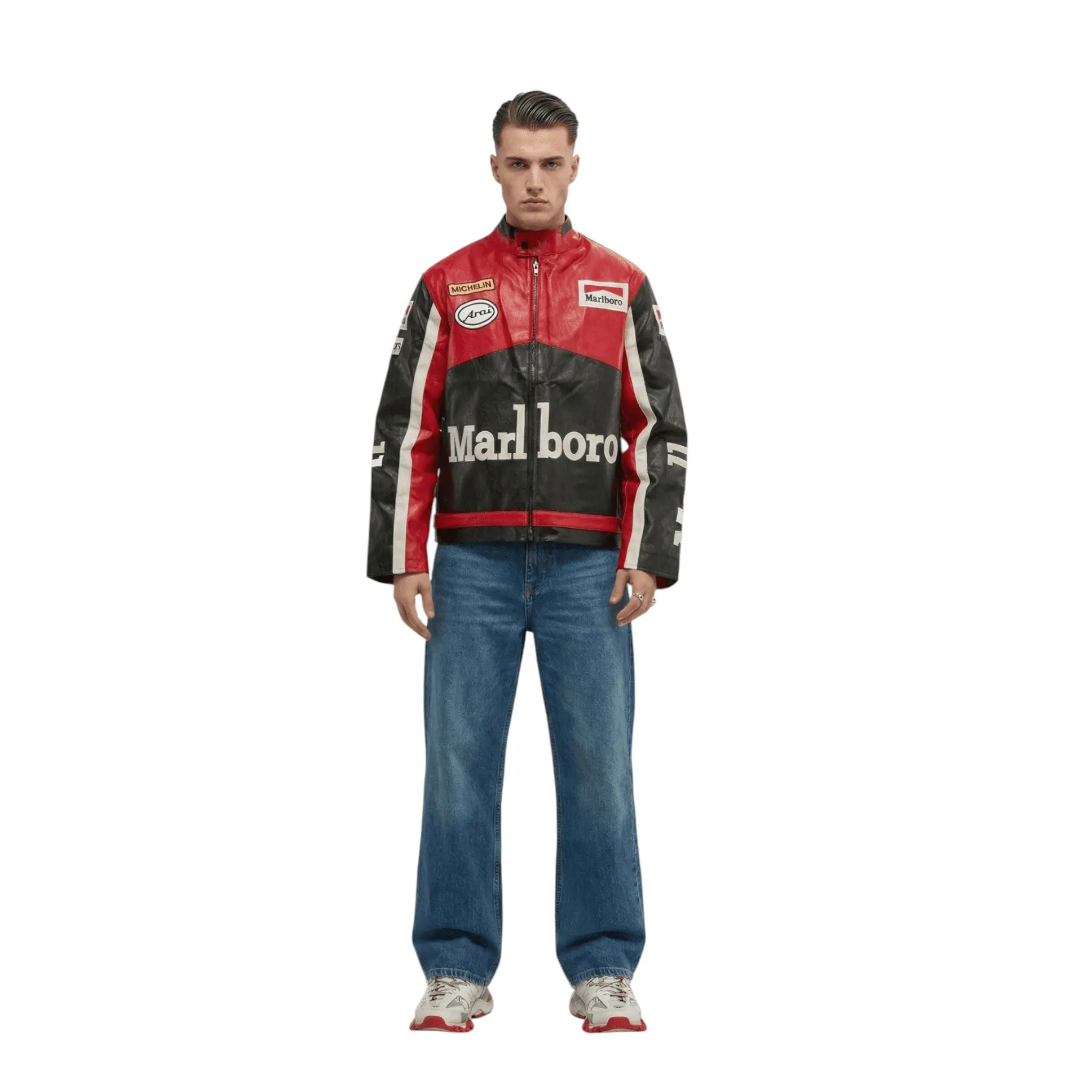 Marlboro Vintage Racing Leather Jacket - Classic Edition image 5