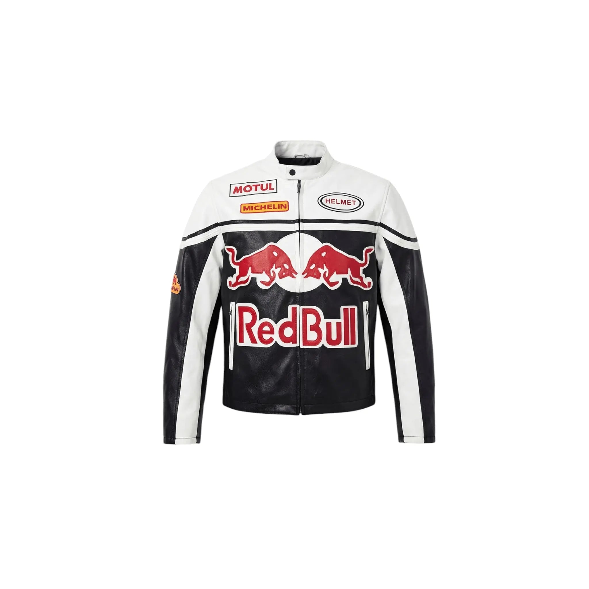Red Bull Racing Leather Jacket - White Edition image 1