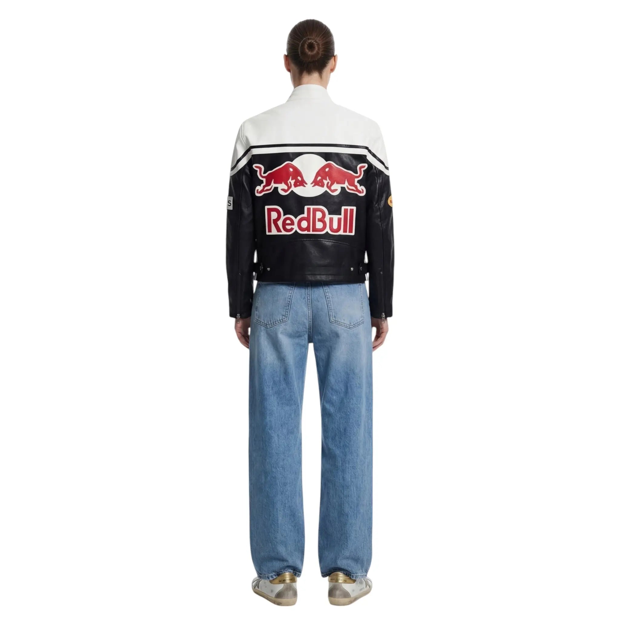 Red Bull Racing Leather Jacket - White Edition image 4