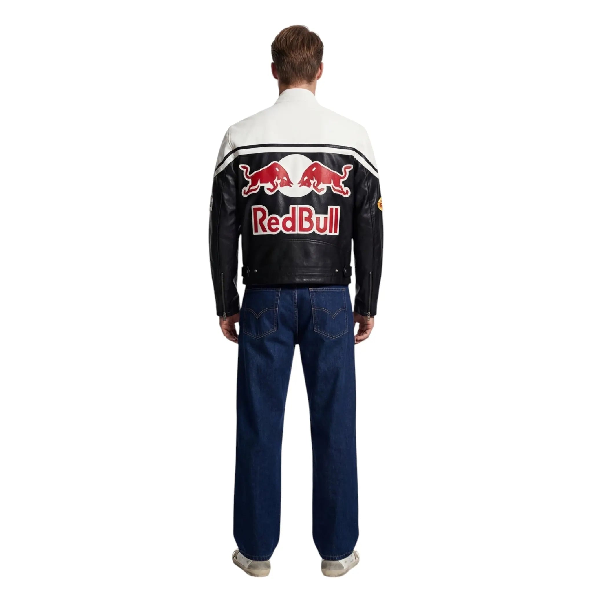 Red Bull Racing Leather Jacket - White Edition image 6