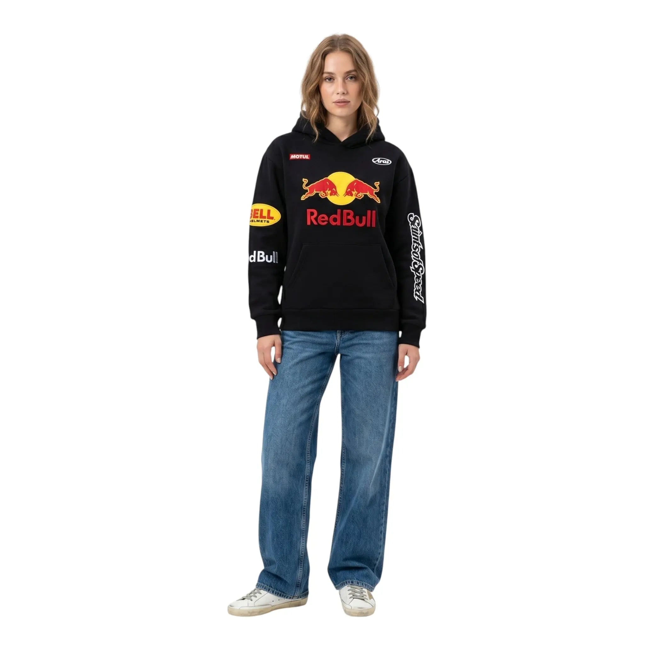 Red Bull Racing Vintage Hoodie-Black Edition image 3