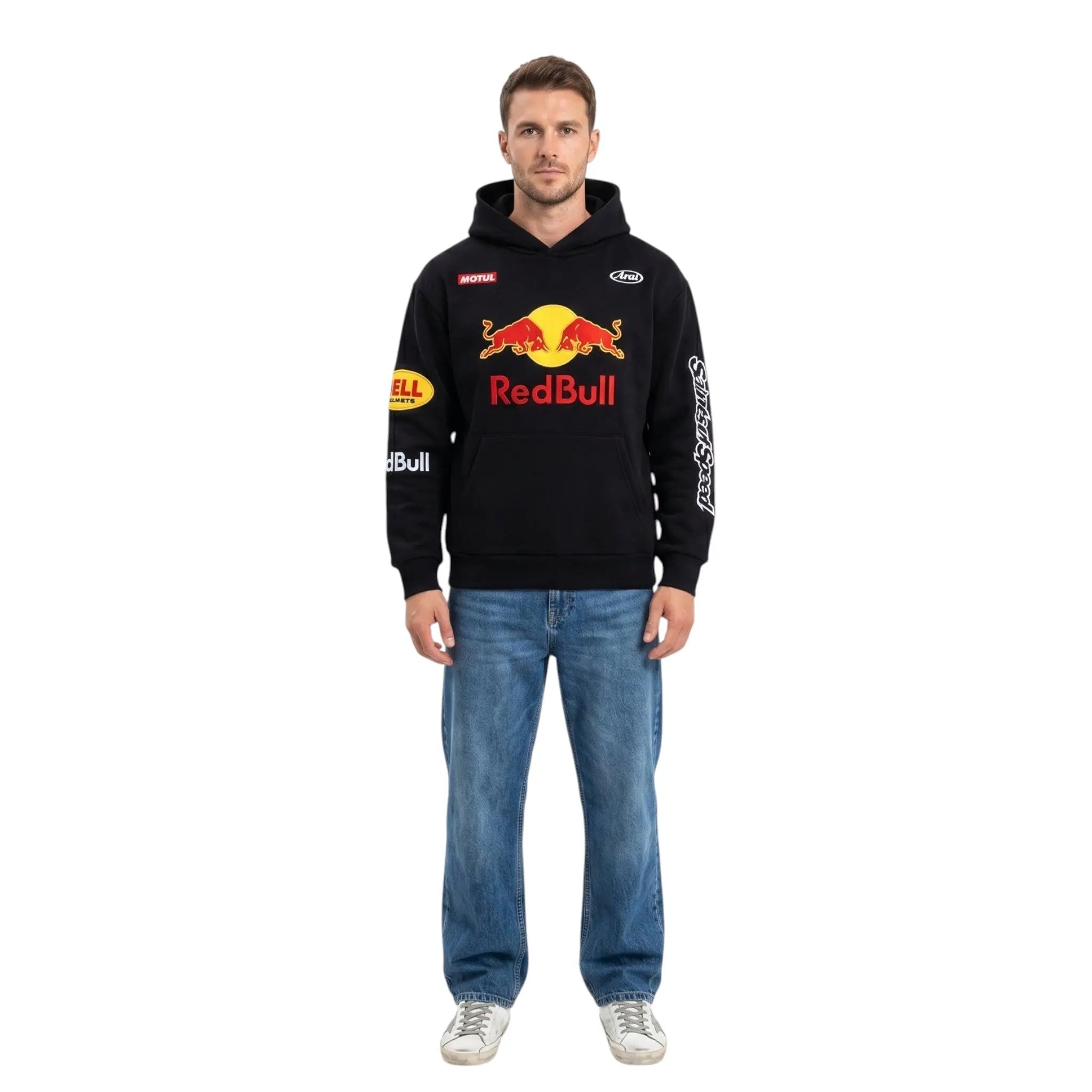 Red Bull Racing Vintage Hoodie-Black Edition image 5