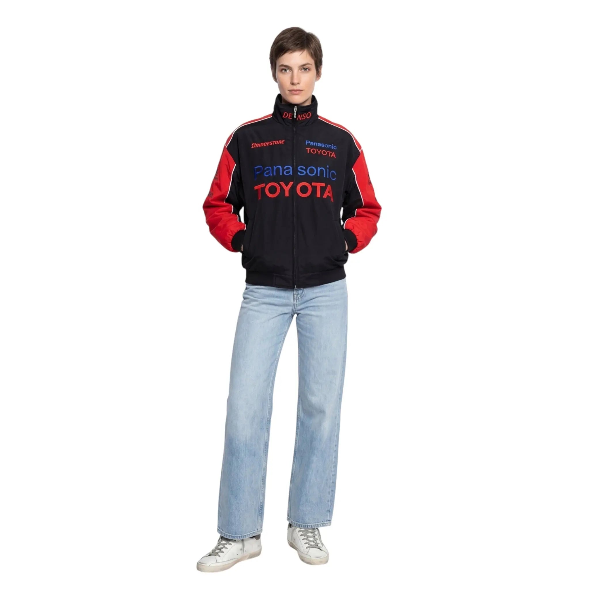Toyota F1 Vintage Racing Jacket – Red & Black Edition image 3