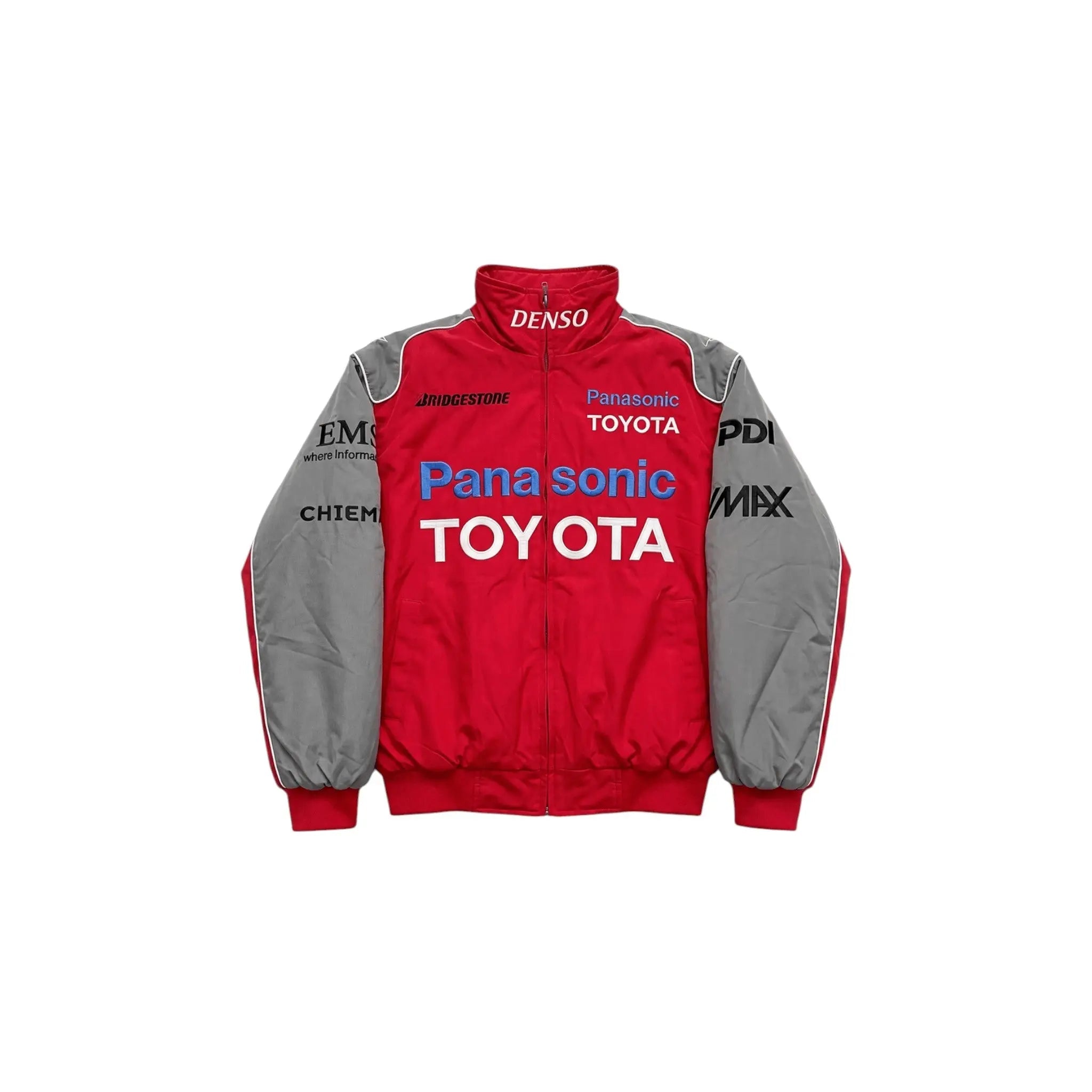 Toyota F1 Vintage Racing Jacket – Red & Grey Edition image 1