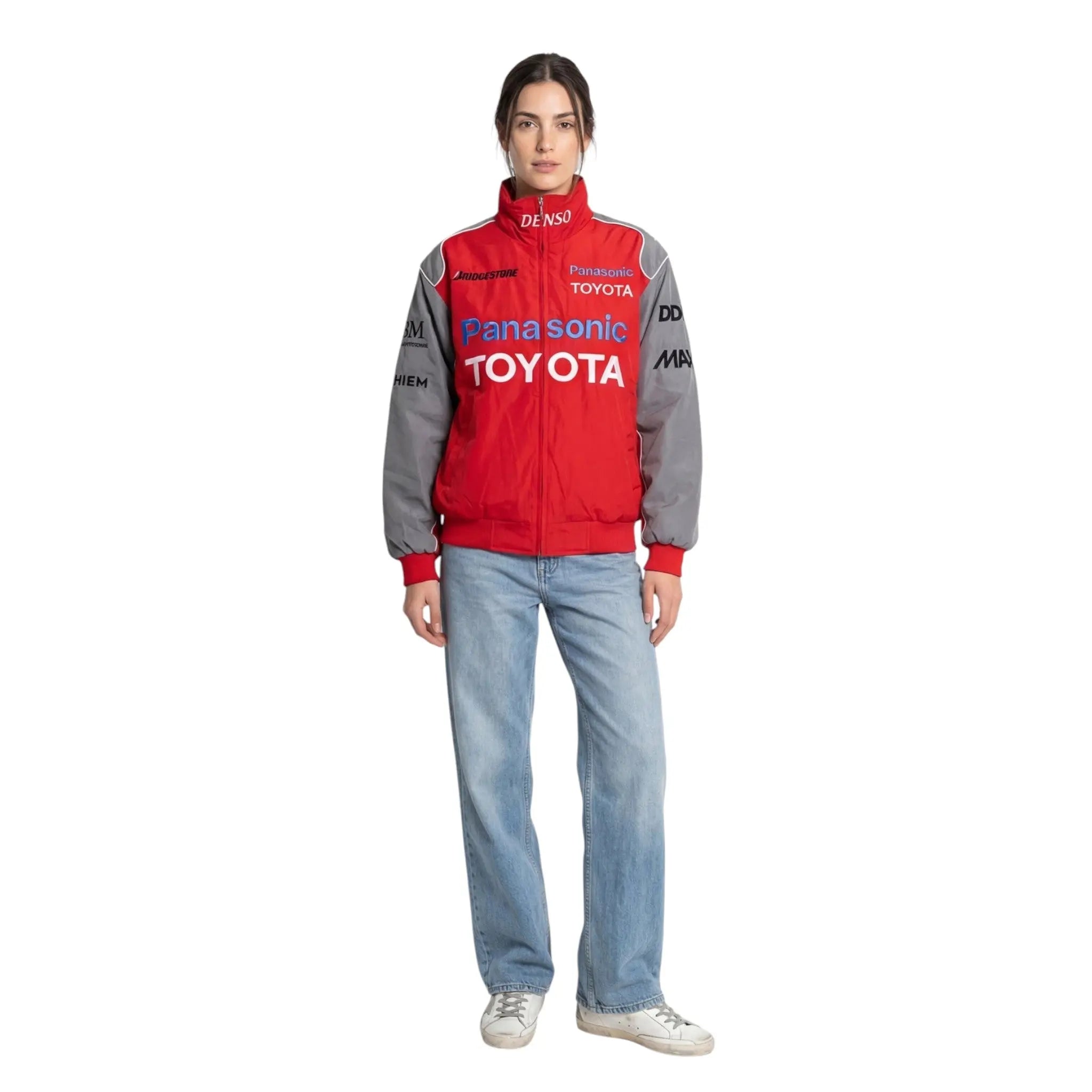 Toyota F1 Vintage Racing Jacket – Red & Grey Edition image 3