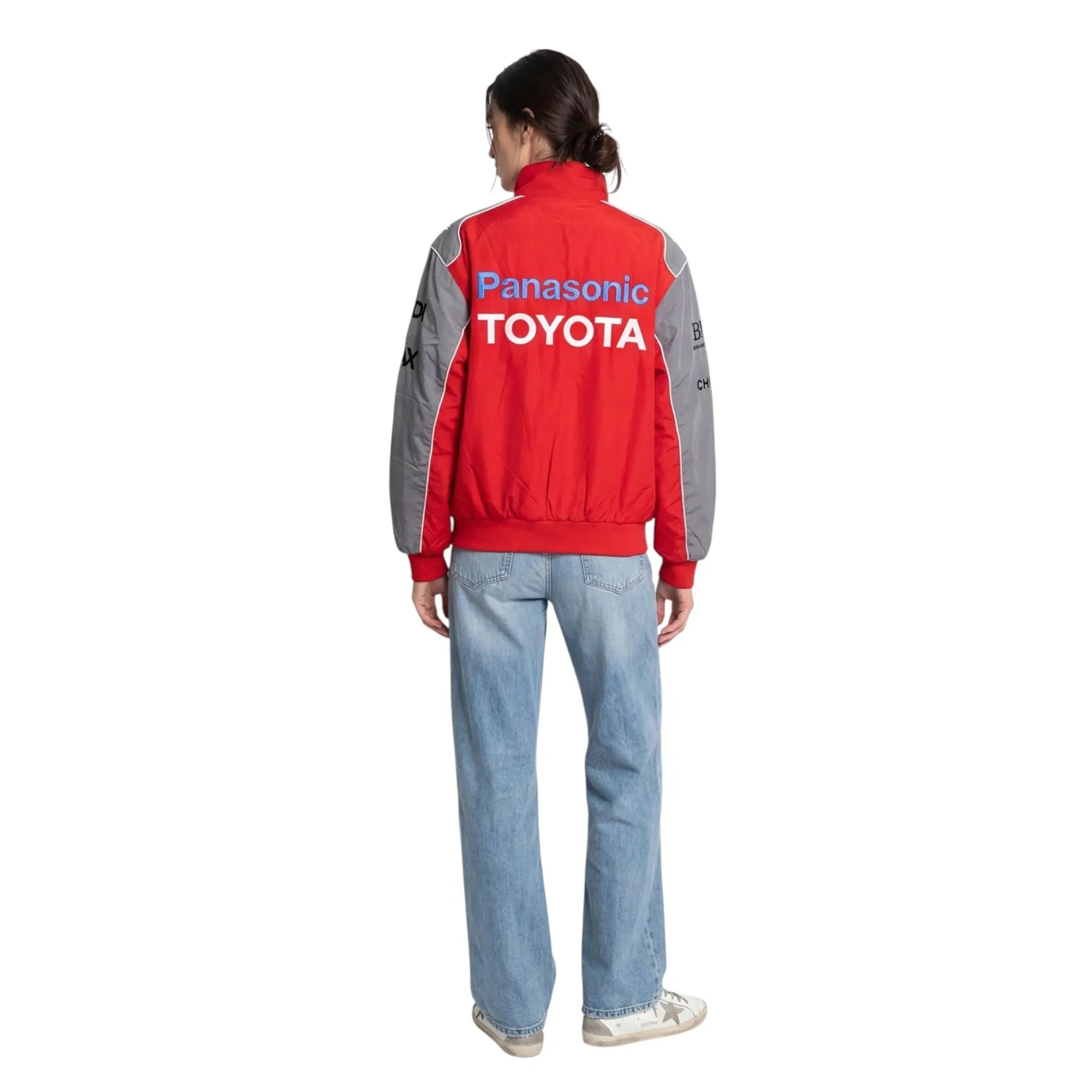 Toyota F1 Vintage Racing Jacket – Red & Grey Edition image 4