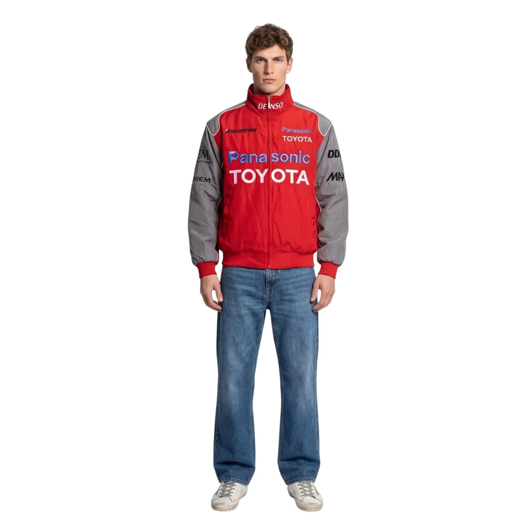 Toyota F1 Vintage Racing Jacket – Red & Grey Edition image 5