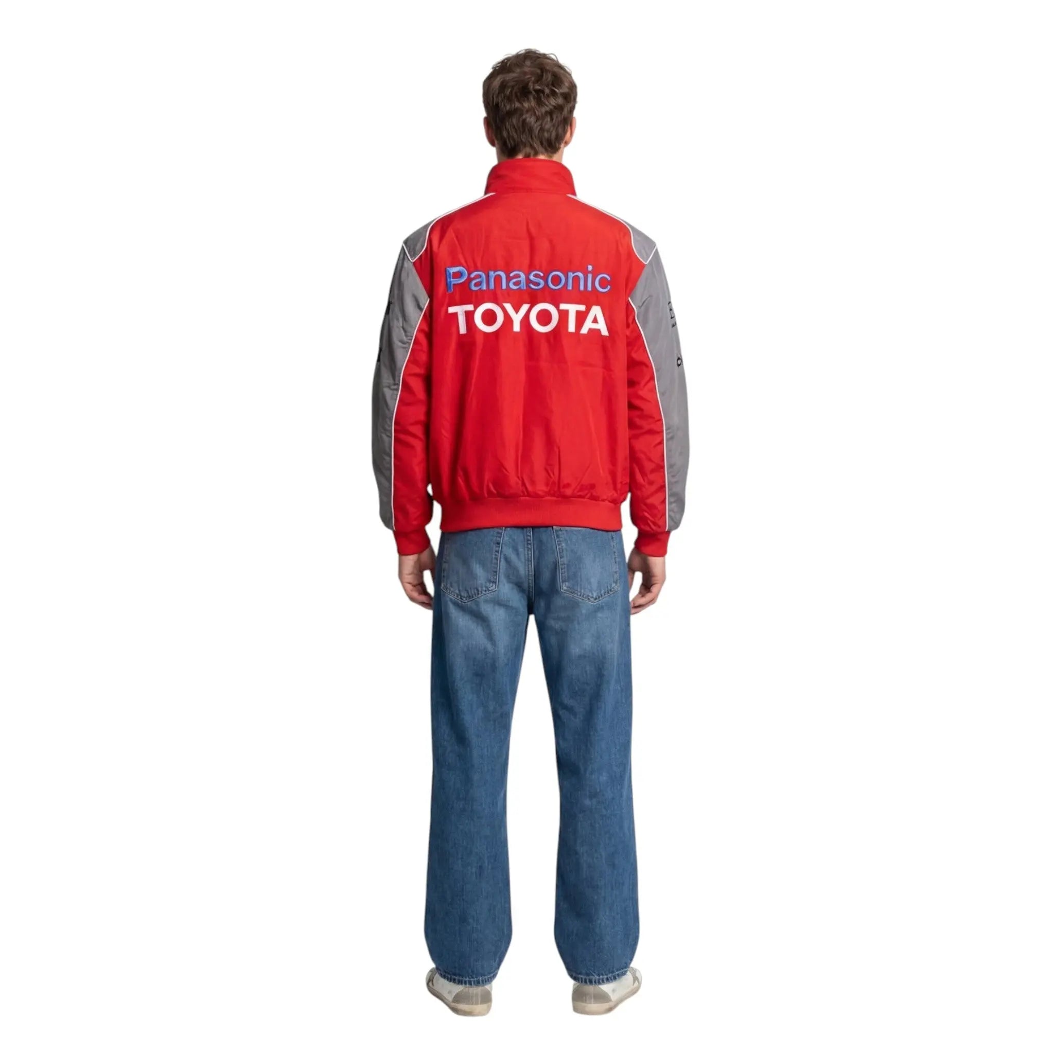 Toyota F1 Vintage Racing Jacket – Red & Grey Edition image 6