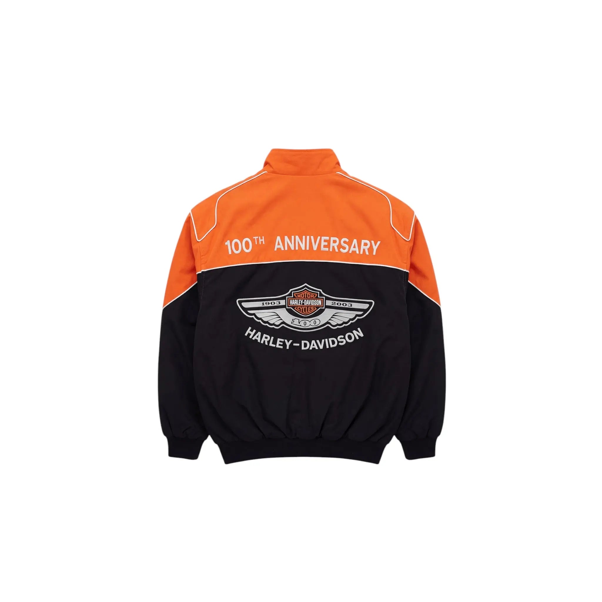Vintage Harley-Davidson 100th Anniversary Jacket – Orange Edition image 2