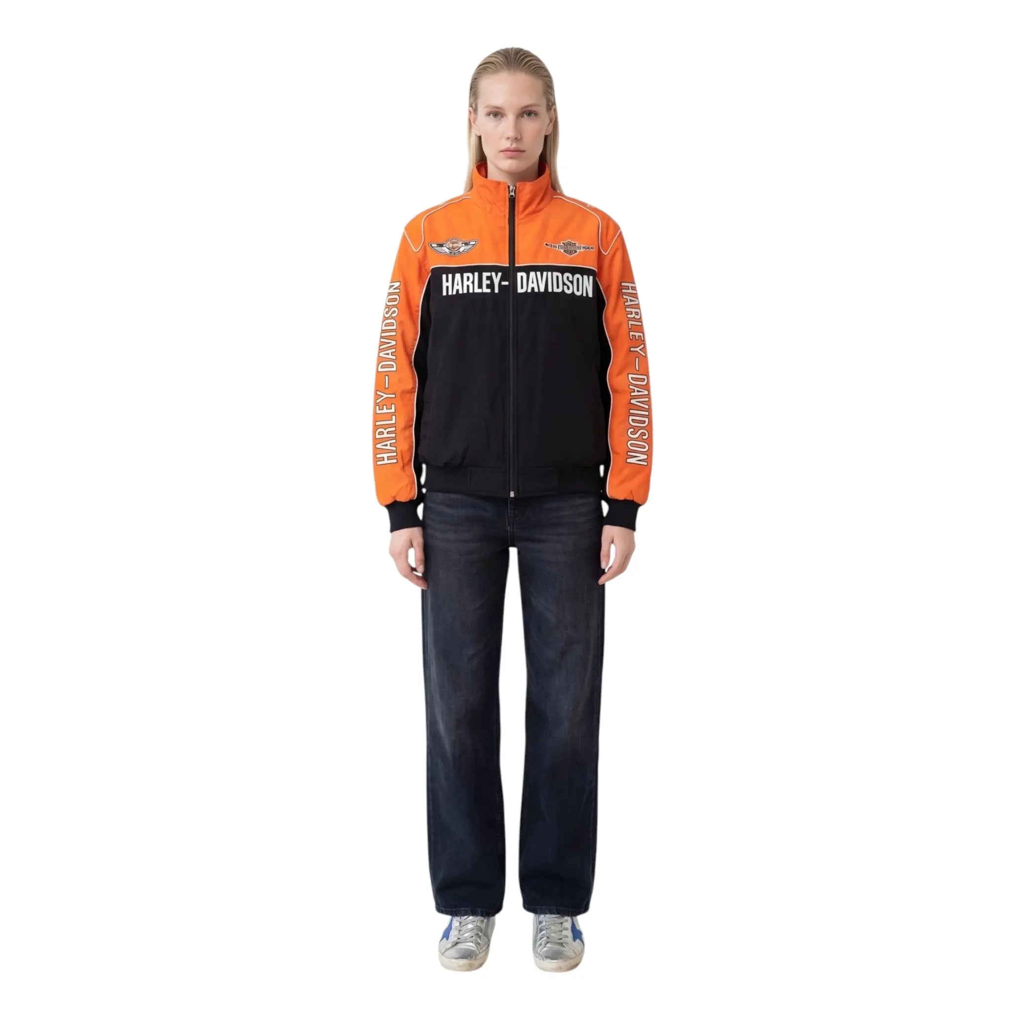 Vintage Harley-Davidson 100th Anniversary Jacket – Orange Edition image 3