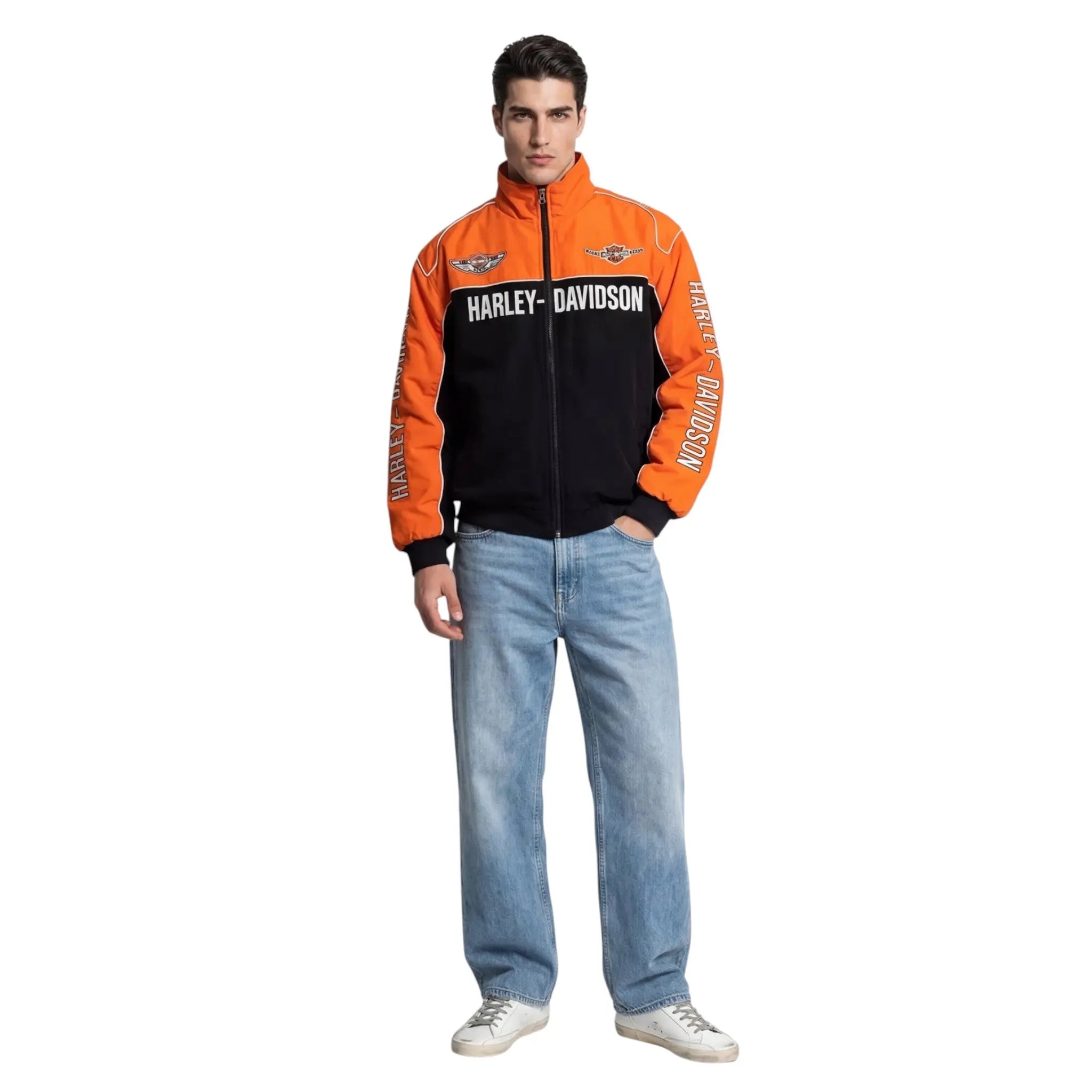 Vintage Harley-Davidson 100th Anniversary Jacket – Orange Edition image 5