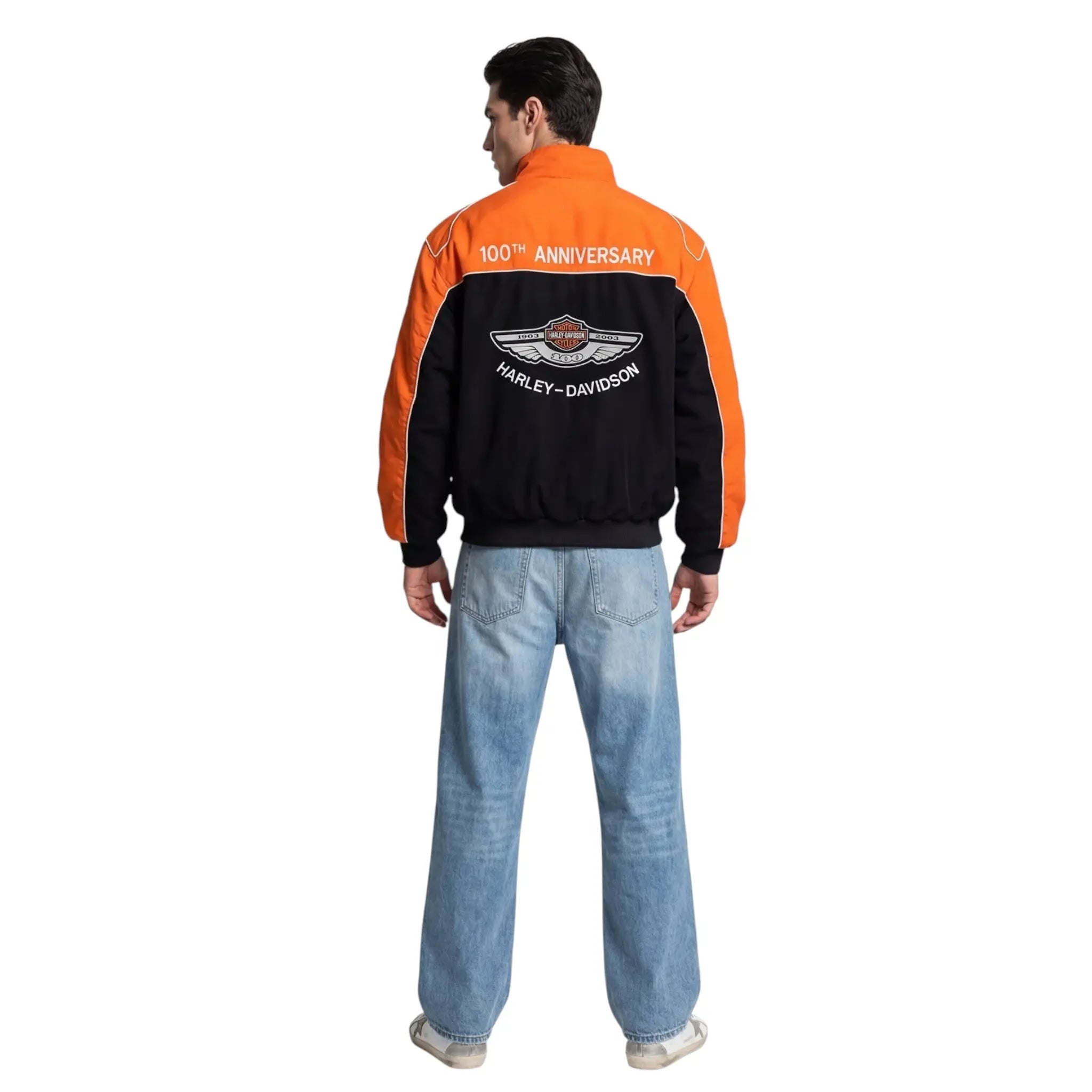 Vintage Harley-Davidson 100th Anniversary Jacket – Orange Edition image 6