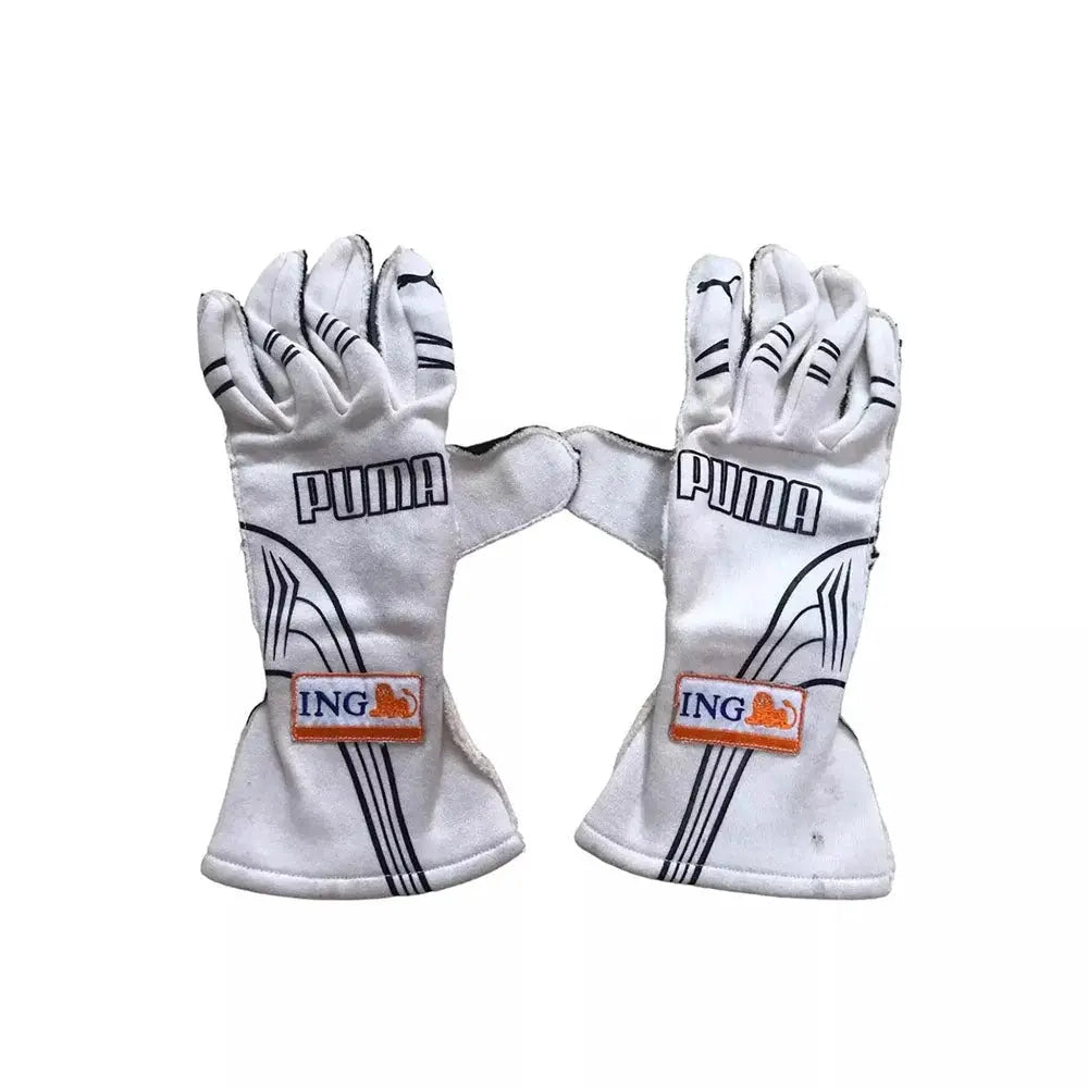 2009 Fernando Alonso ING Renault F1 Racing Gloves image 1
