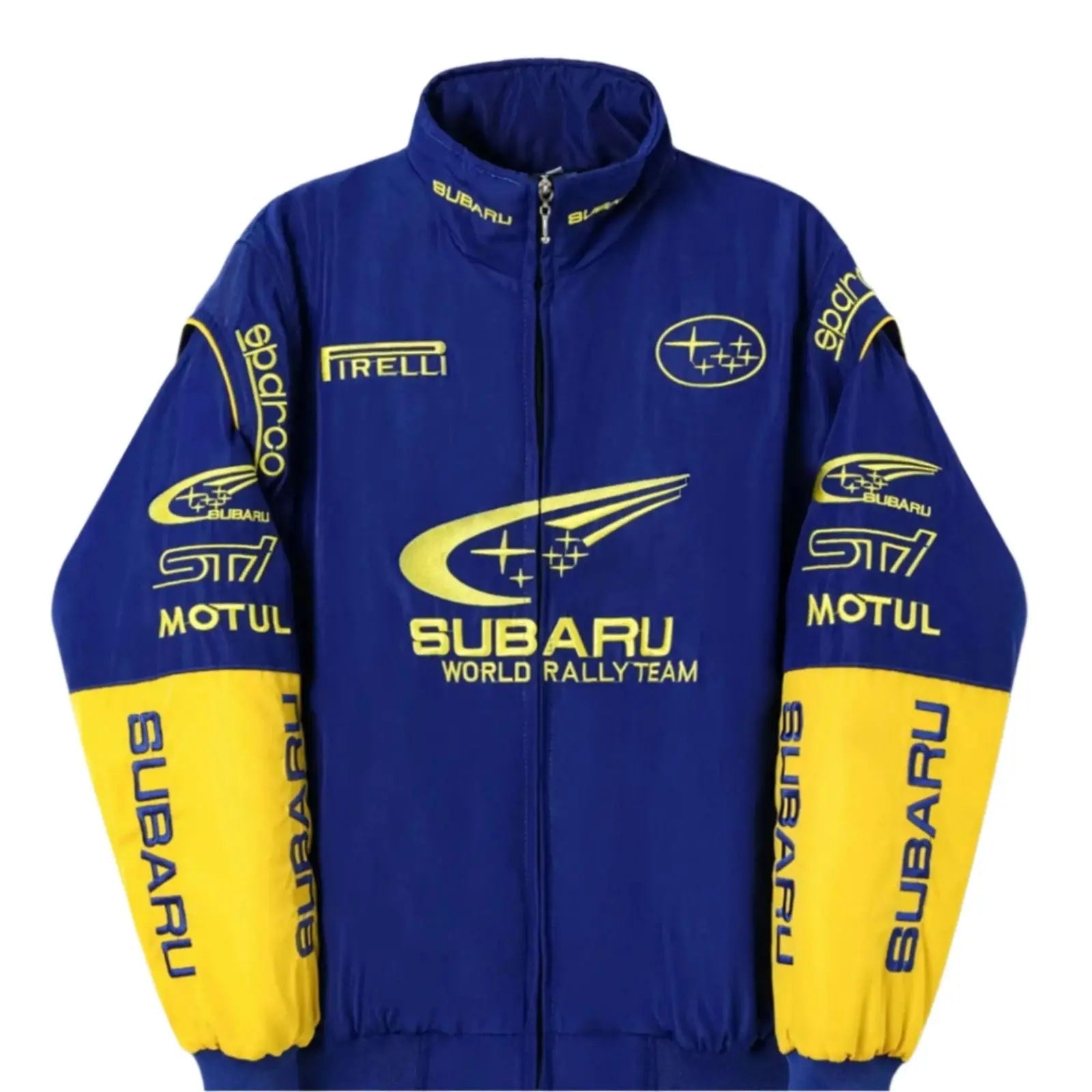 Subaru Rally Vintage Blue Jacket | Iconic Motorsport Apparel image 1