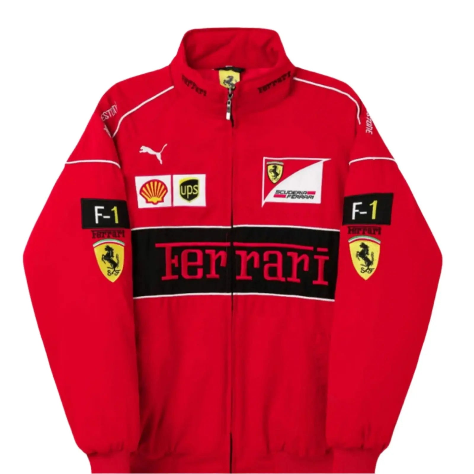 Ferrari F1 Vintage Red Jacket | Classic Motorsport Apparel image 1