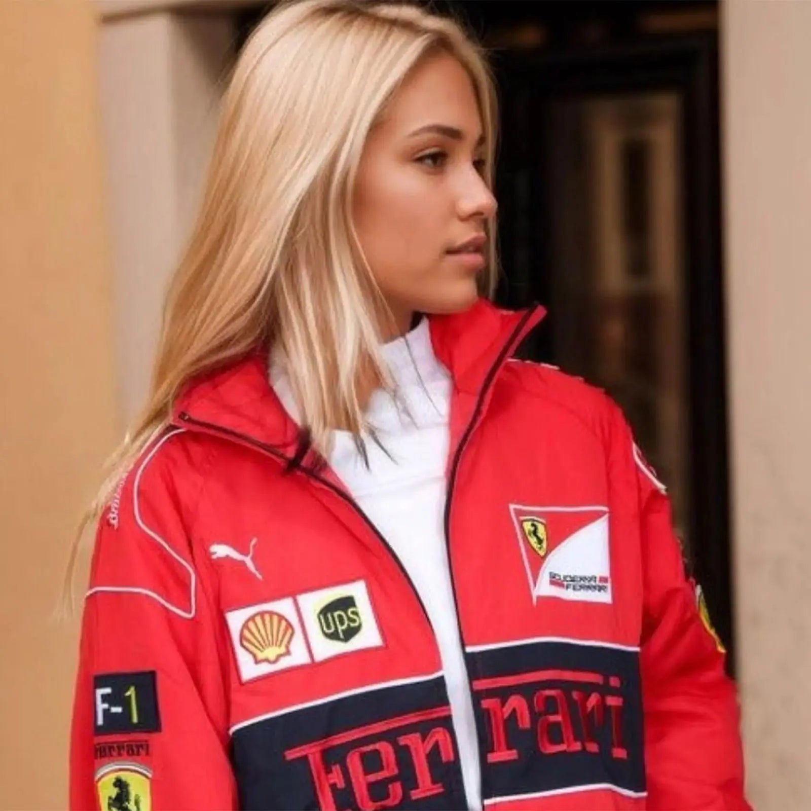 Ferrari F1 Vintage Red Jacket | Classic Motorsport Apparel image 4