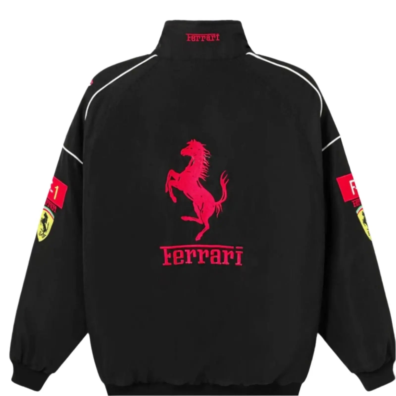 Ferrari F1 Vintage Black Jacket | Classic Motorsport Apparel image 2