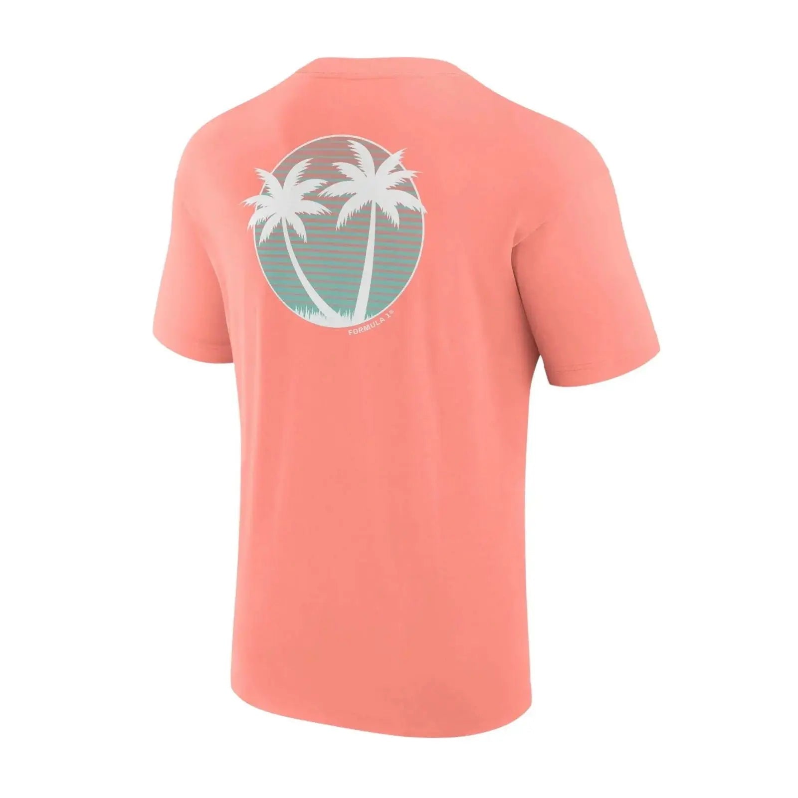 Formula 1 Beach Club Printed T-Shirt | Coral replica-inspired gear image 3