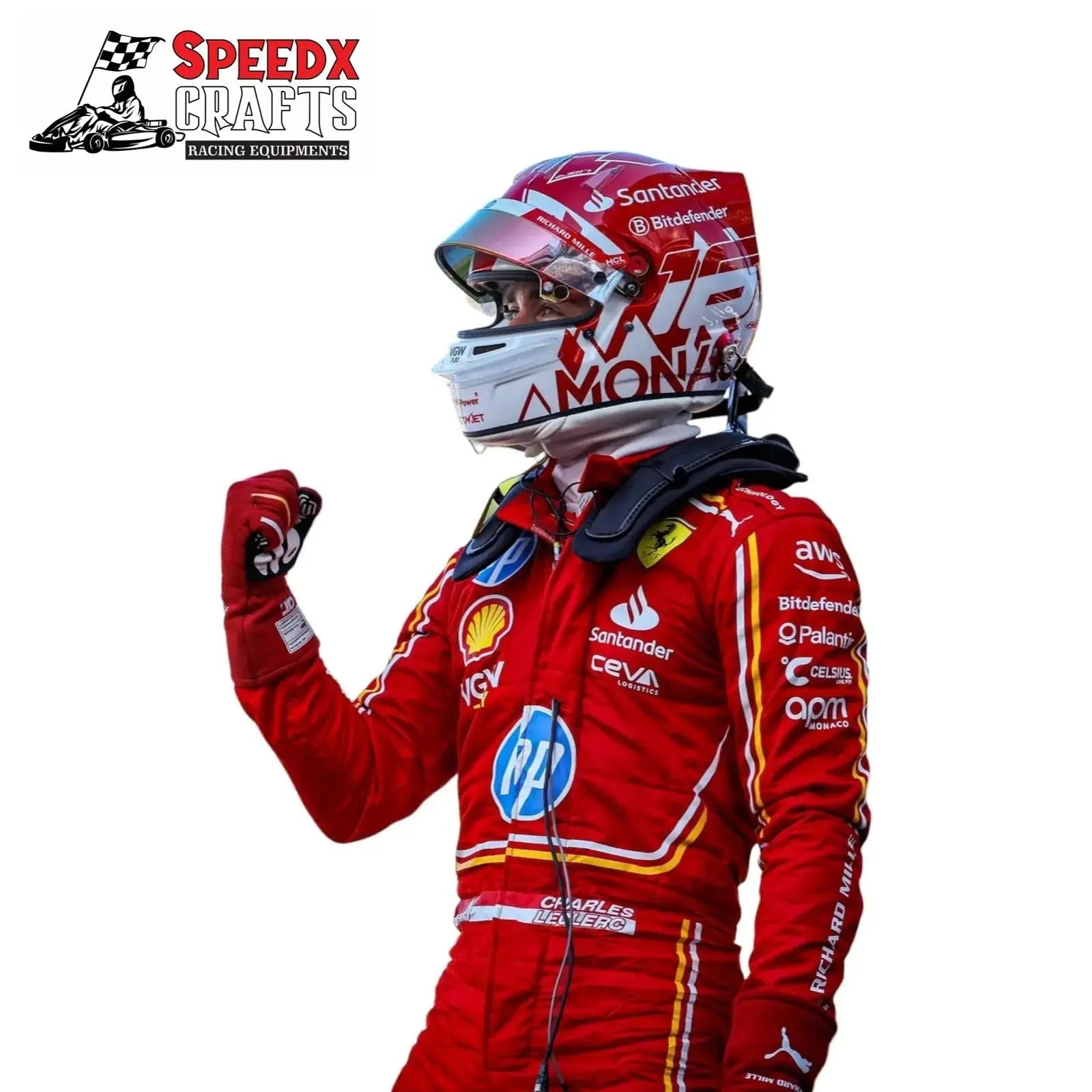 2024 Charles Leclerc Replica Race Suit | Scuderia Ferrari HP image 2