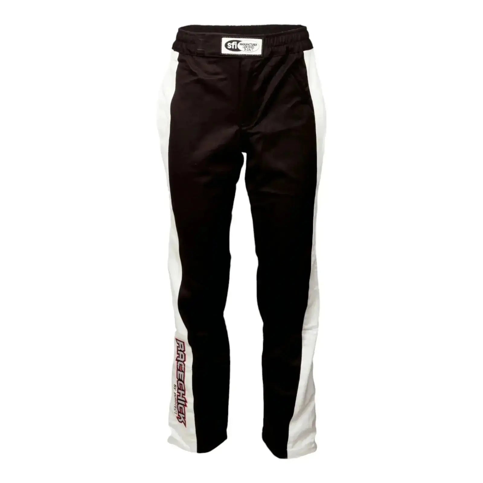 RACECHICK Fierce Women's Racing Suit | SFI 3.2A/5 - Black/White image 4