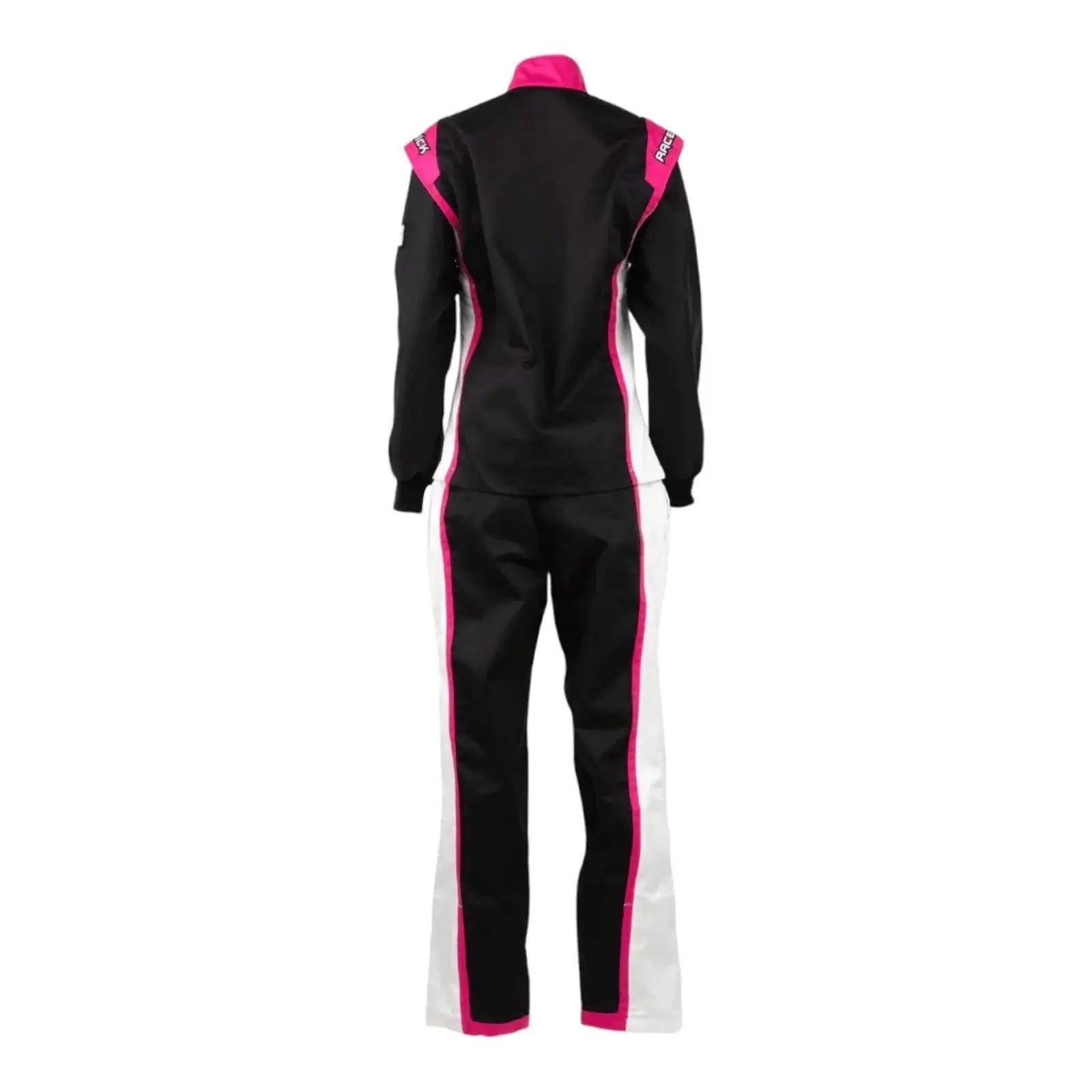RACECHICK Fierce Women's Two-Piece Racing Suit | SFI 3.2A/5 - Black/Pink image 3