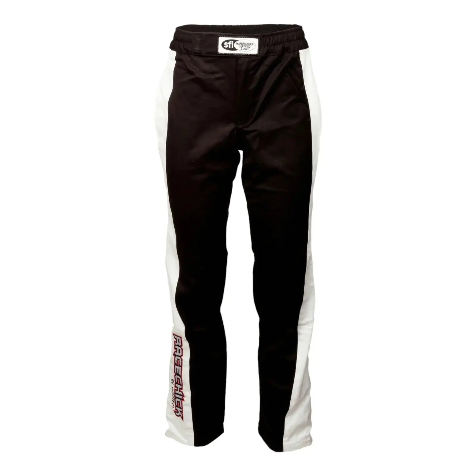 RACECHICK Fierce Women's Racing Suit | SFI 3.2A/1 - Black/White image 3