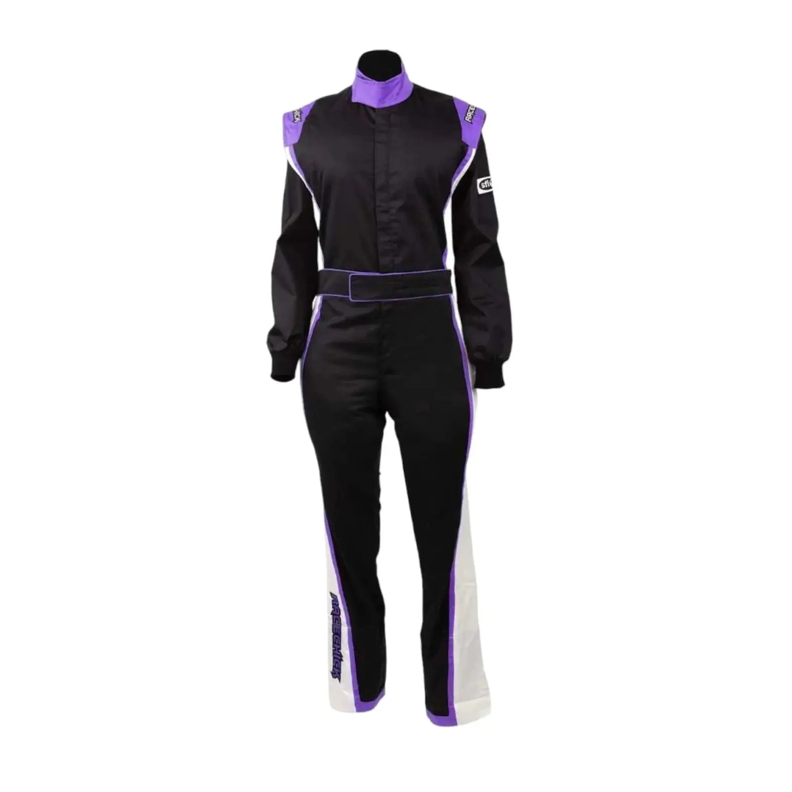 RACECHICK Fierce Women's Racing Suit | SFI 3.2A/1 - Black/Purple image 1