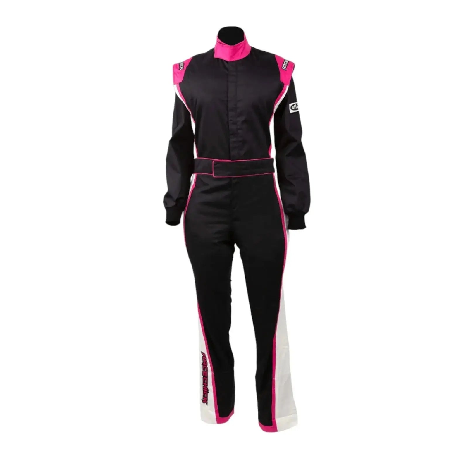 RACECHICK Fierce Women's Racing Suit | SFI 3.2A/1 - Black/Pink image 1