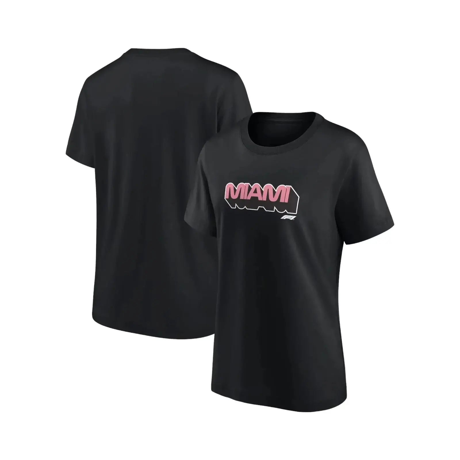 Formula 1 Miami Women's Black T-Shirt | Wordmark Graphic Tee image 1