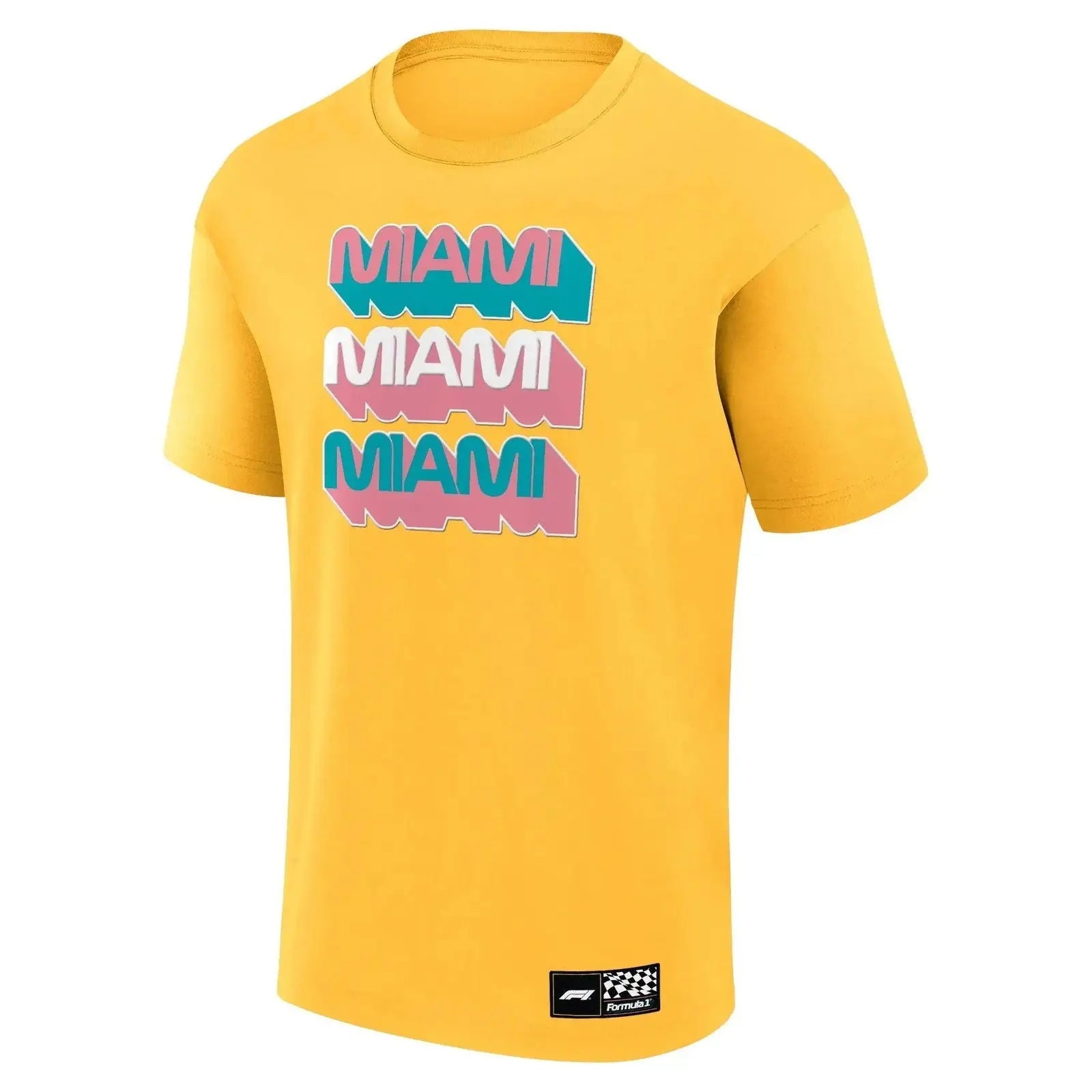 Formula 1 Miami Yellow T-Shirt | Bright and Stylish Fan Apparel image 2