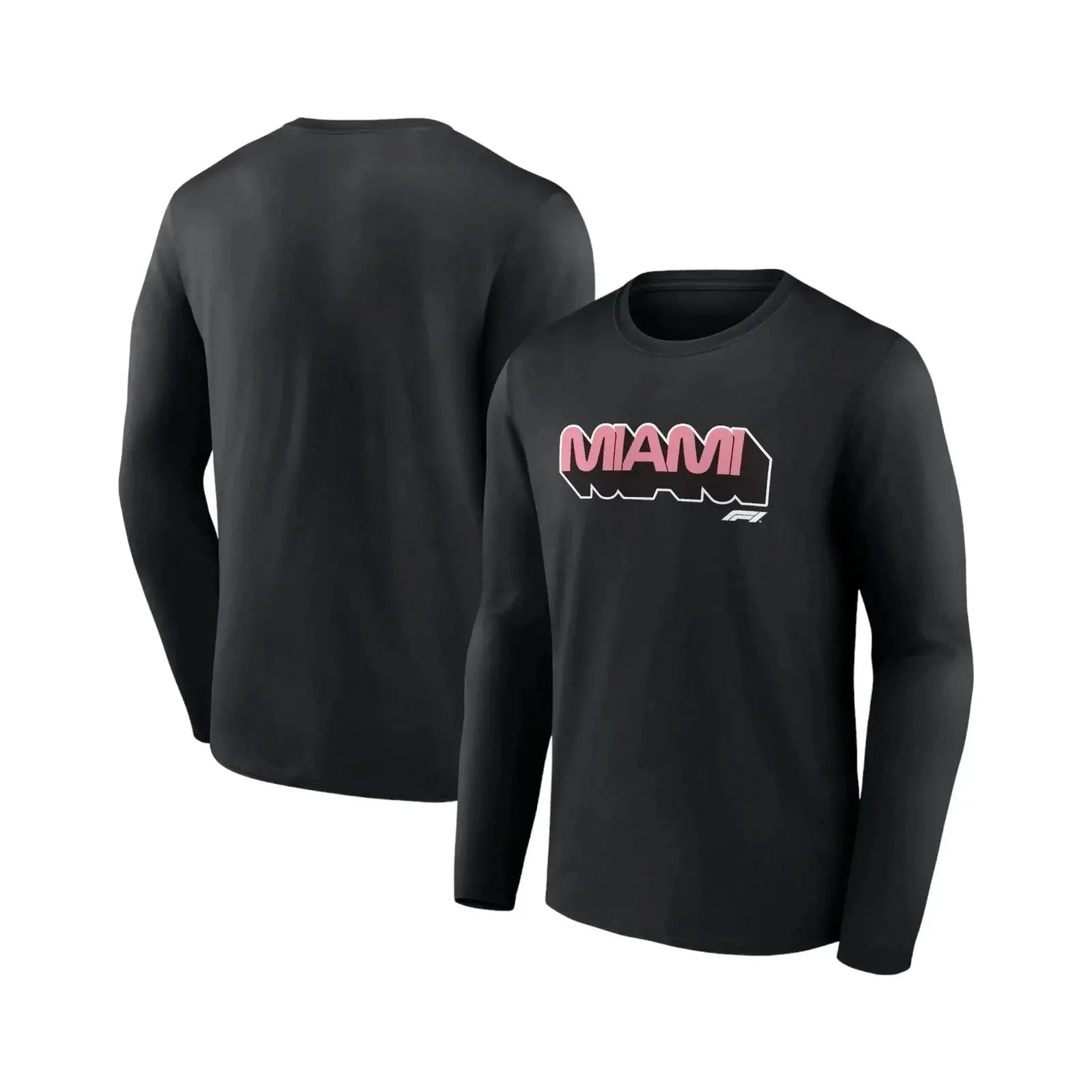 Formula 1 Miami Wordmark Graphic Long Sleeve T-Shirt Black image 1