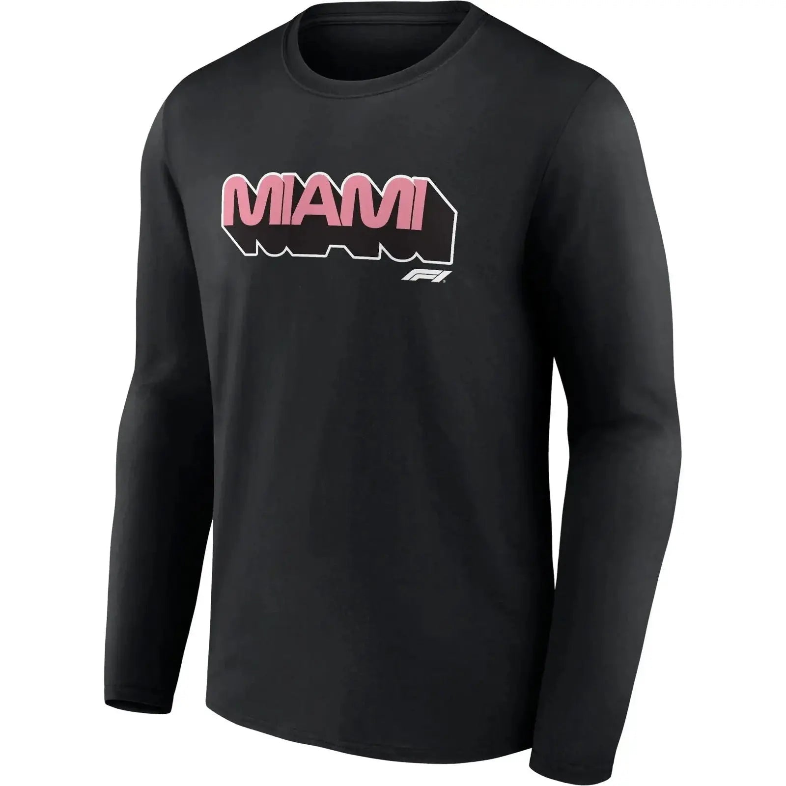 Formula 1 Miami Wordmark Graphic Long Sleeve T-Shirt Black image 2