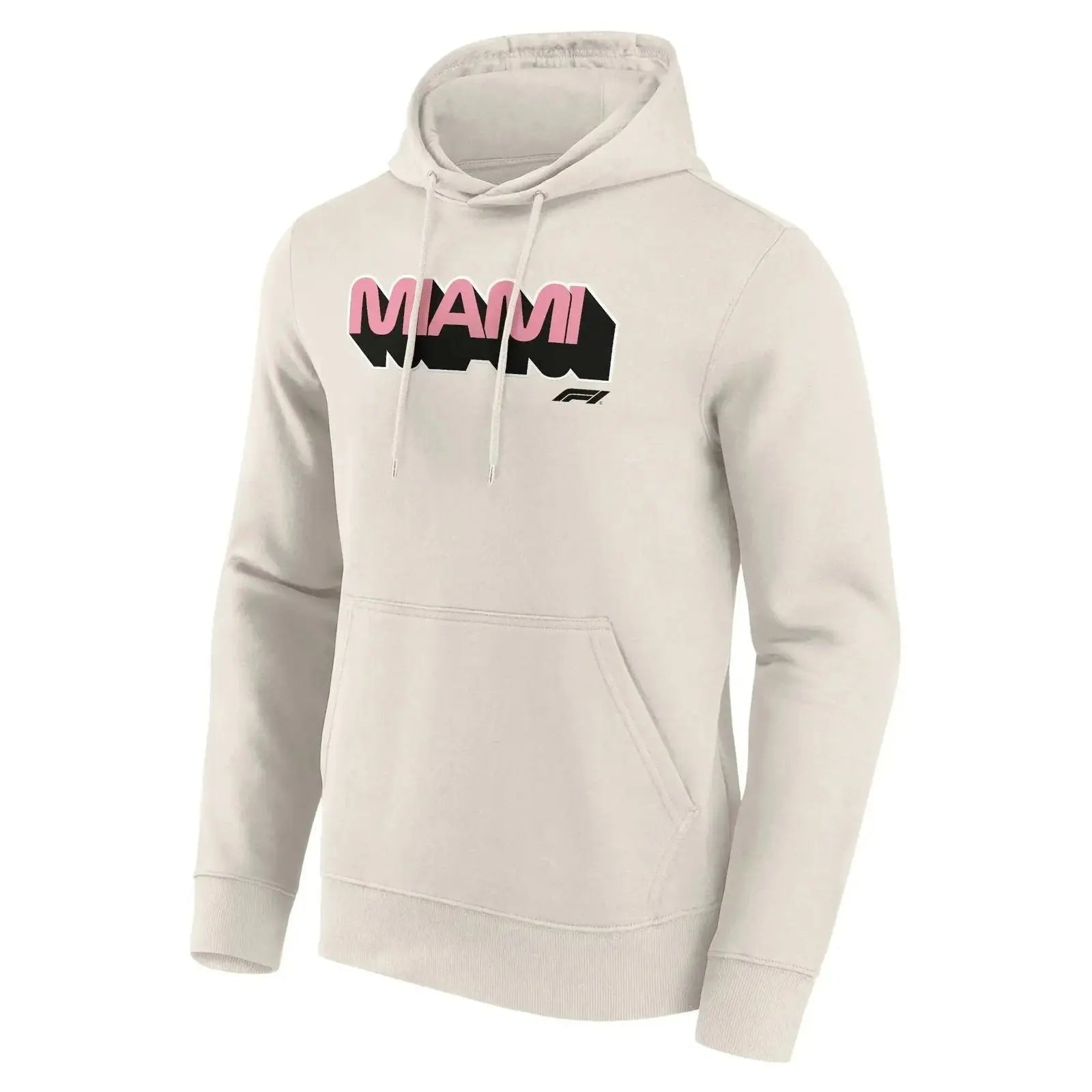 Formula 1 Miami Wordmark Graphic Hoodie - Off White | Casual F1 Apparel image 2