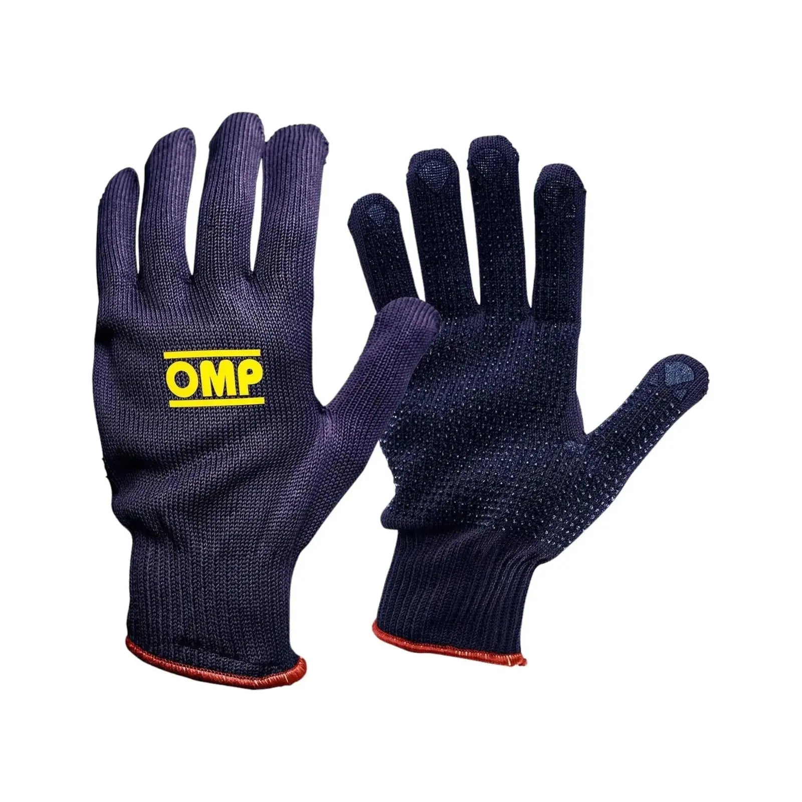 OMP Short Technical Mechanics Gloves | Durable Racing Hand Protection image 2