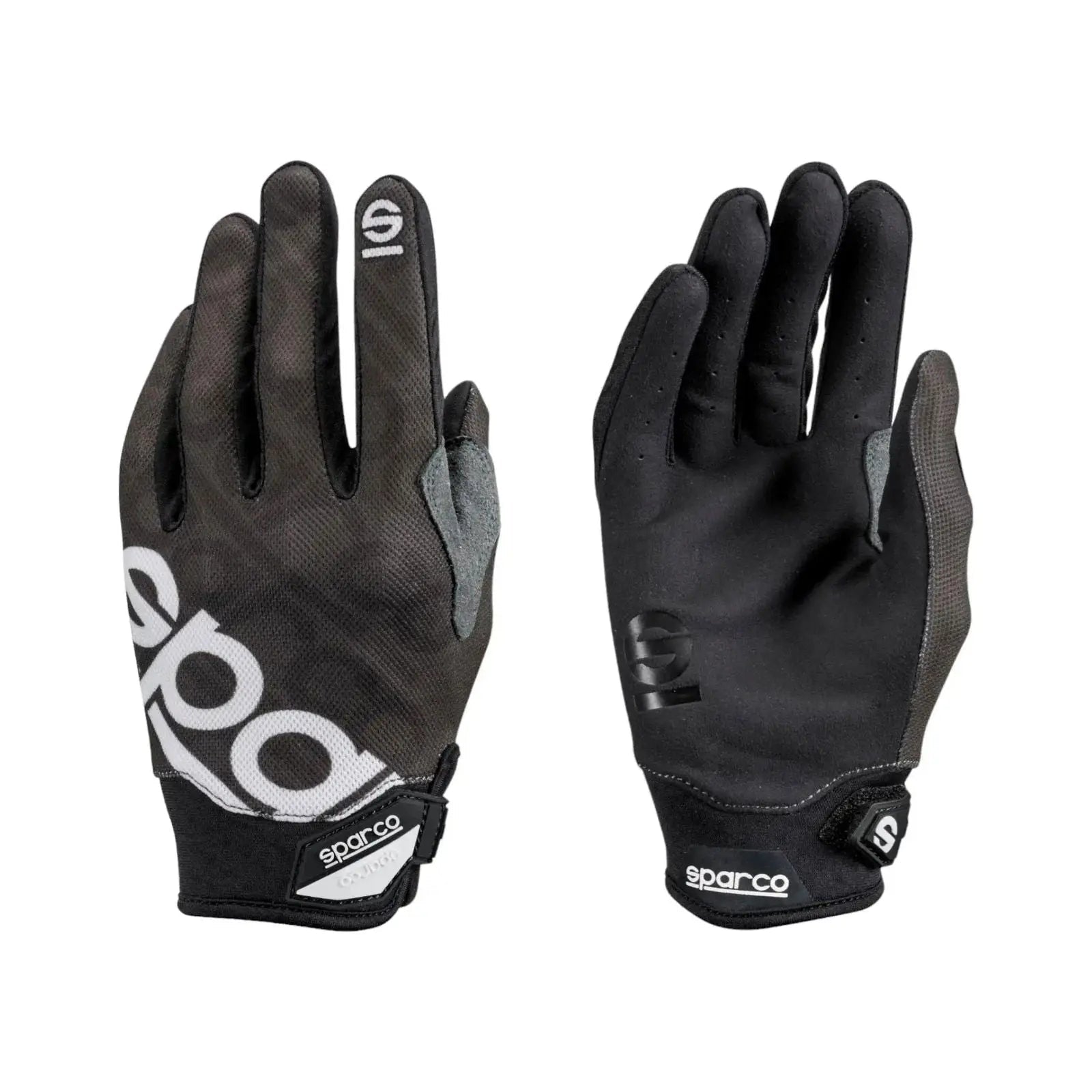 Sparco Meca-3 Black Mechanics Gloves | Official Teamwear image 1