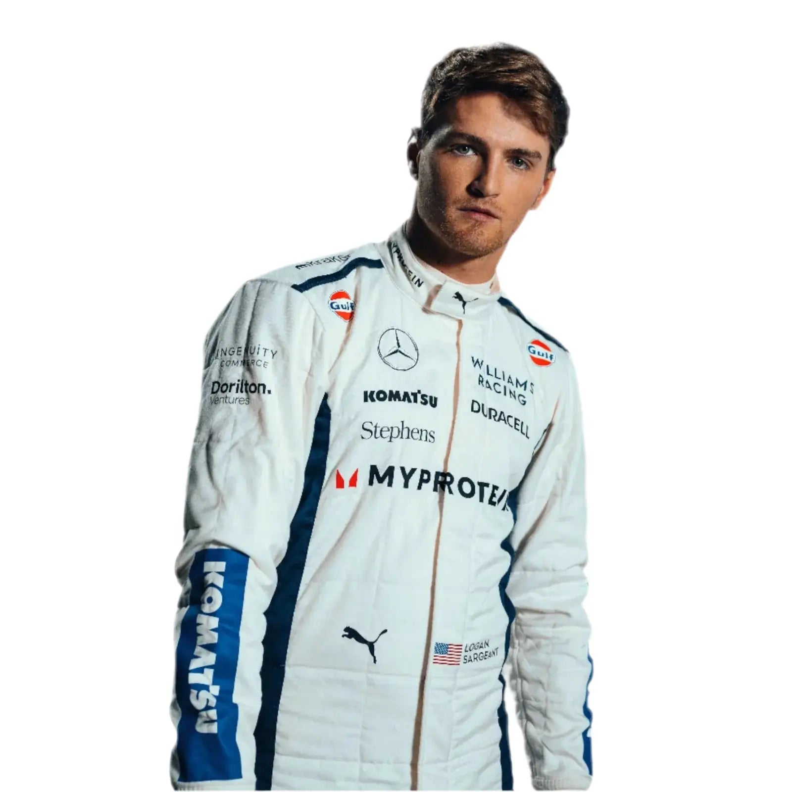 2024 Alex Albon Logan Sargeant Williams F1 Team Race Suit image 5