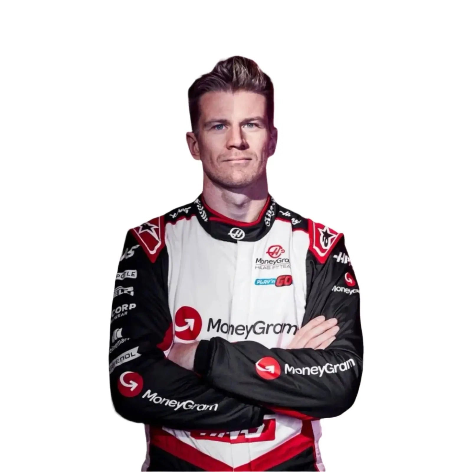 2024 Kevin Magnussen Nico Hulkenberg Haas F1 Team Race Suit image 5