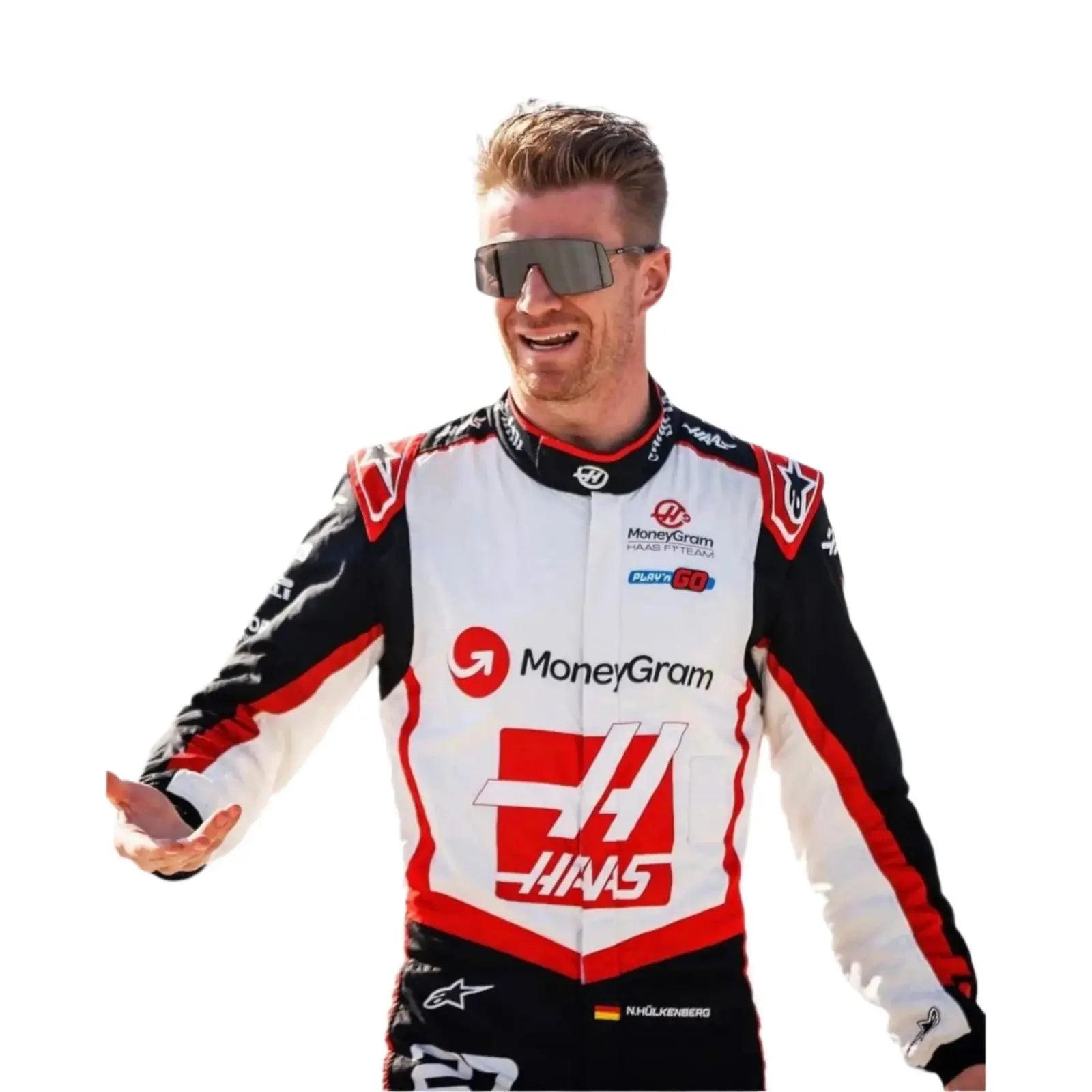 2024 Kevin Magnussen Nico Hulkenberg Haas F1 Team Race Suit image 7