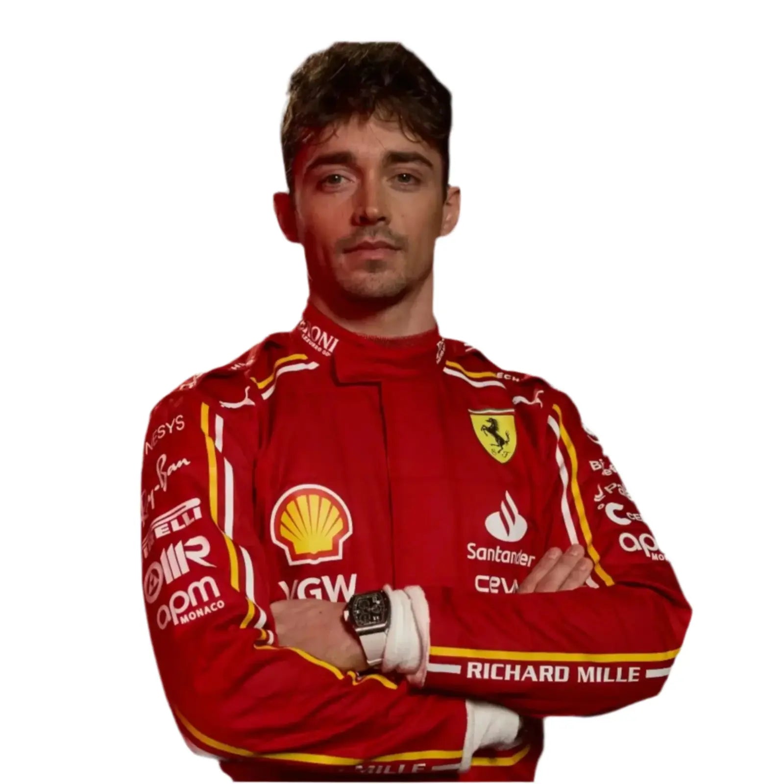 2024 Scuderia Ferrari Replica Race Suit | replica-inspired team gear image 7