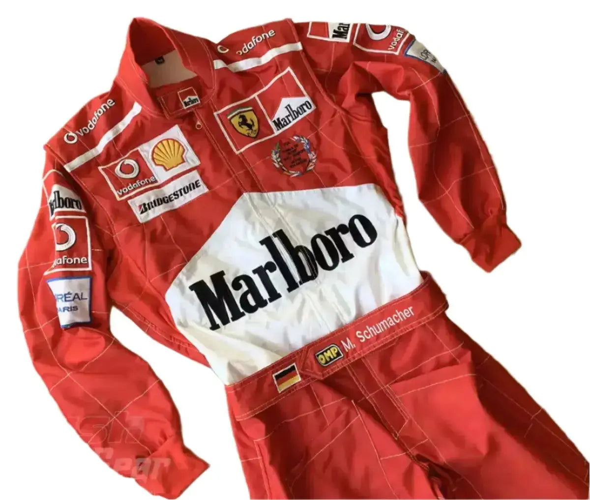 Michael Schumacher Ferrari F1 Embroidered Racing Suit image 3
