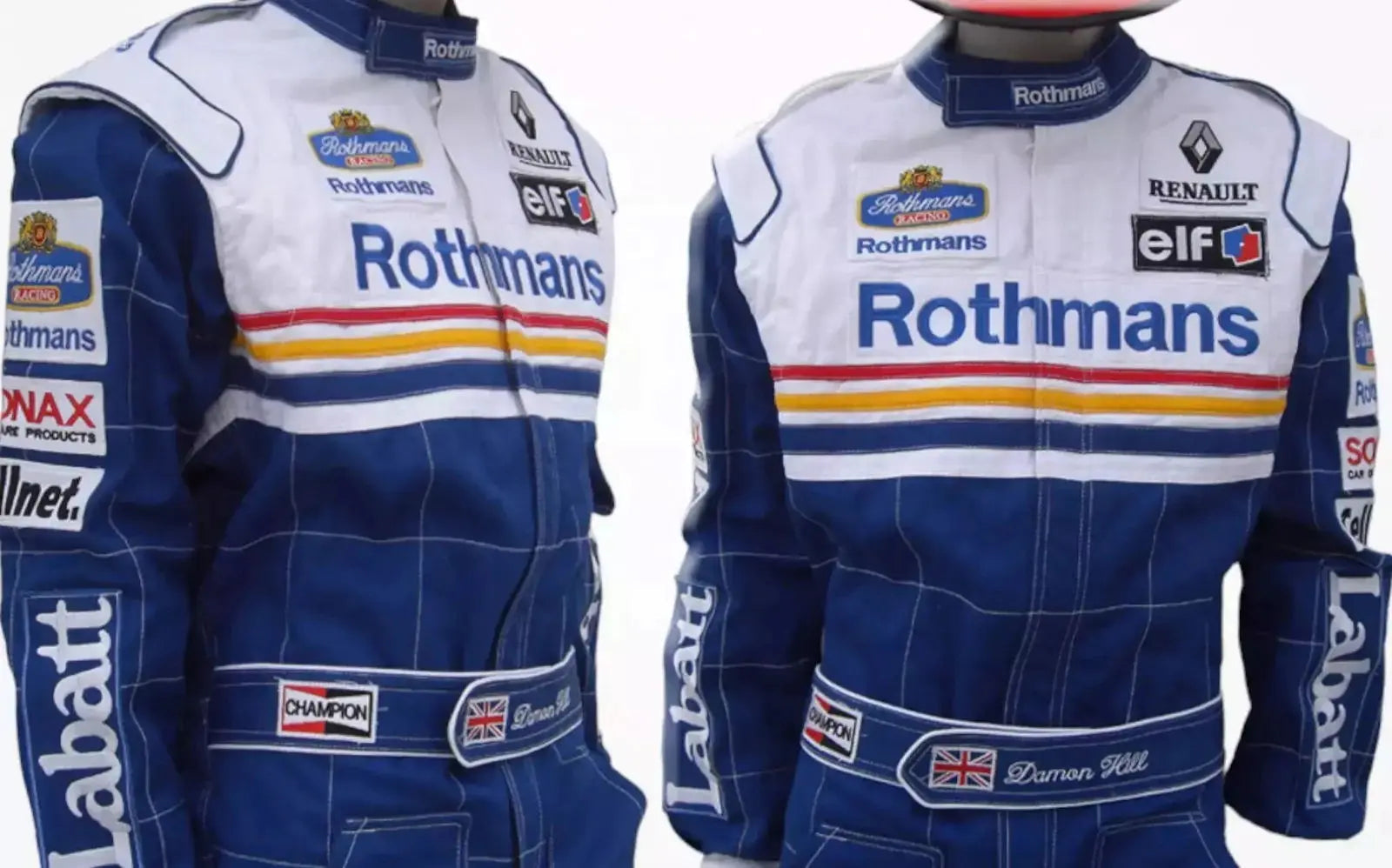 Damon Hill 1997 Williams F1 Embroidered Racing Suit image 7