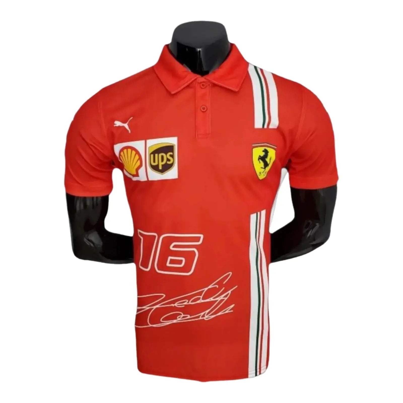 2022 Ferrari Charles Leclerc F1 Polo Shirt image 1