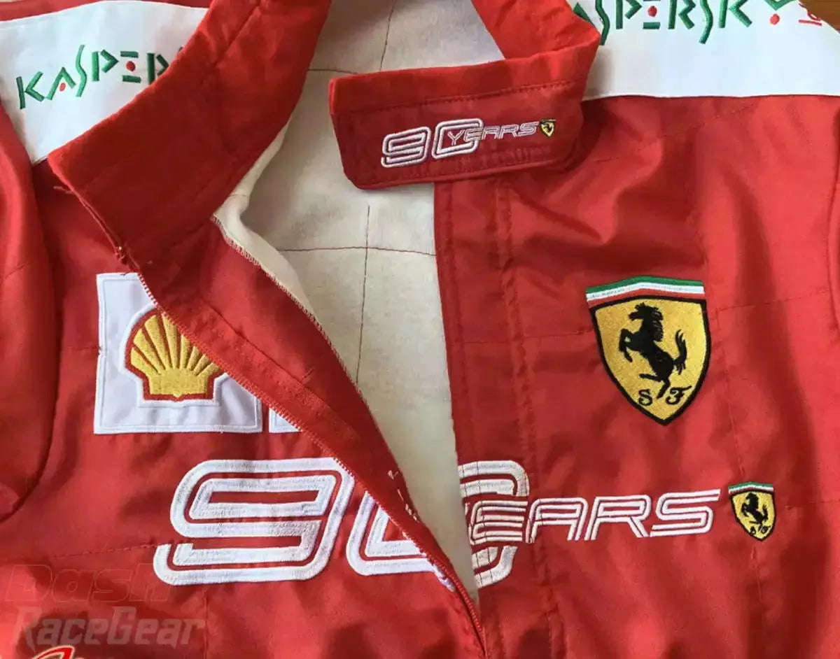 2019 Charles Leclerc Scuderia Ferrari 90 Years Embroided Racing Suit image 7