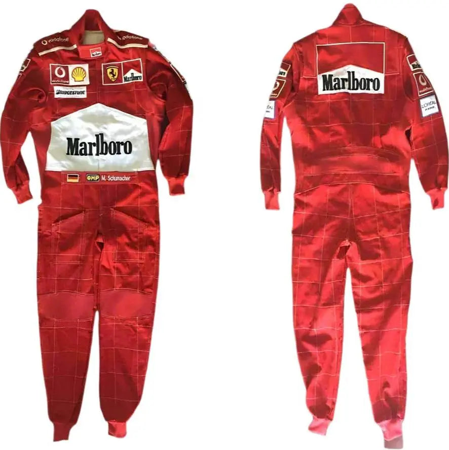 2004 Michael Schumacher Ferrari F1 Embroidered Racing Suit image 1