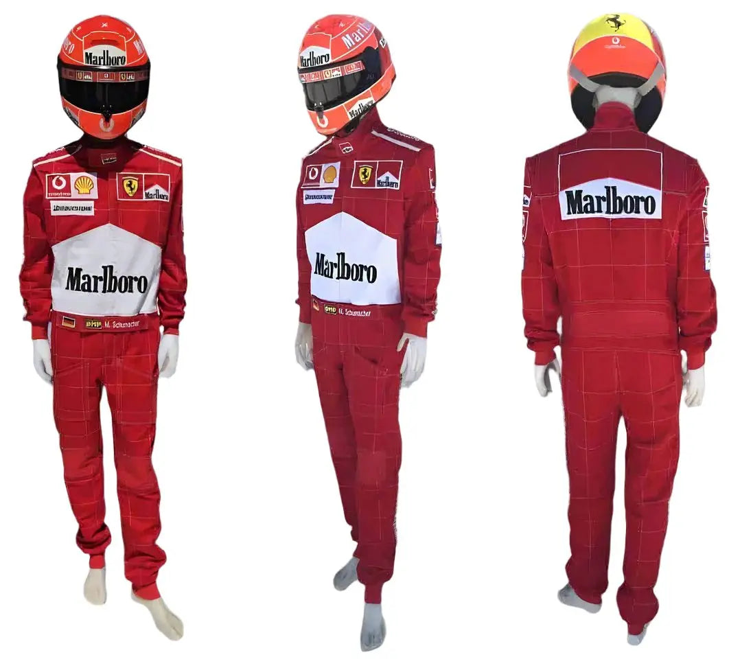 2004 Michael Schumacher Ferrari F1 Embroidered Racing Suit image 2